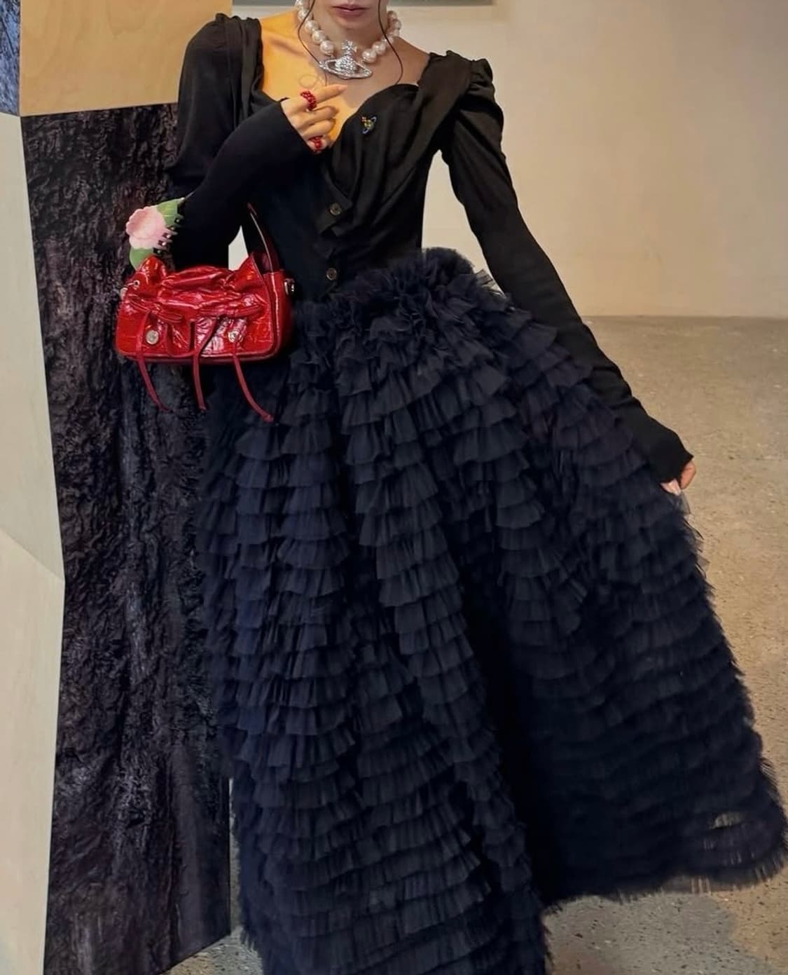 비비 달린 슈슈 스커트 상품이미지4