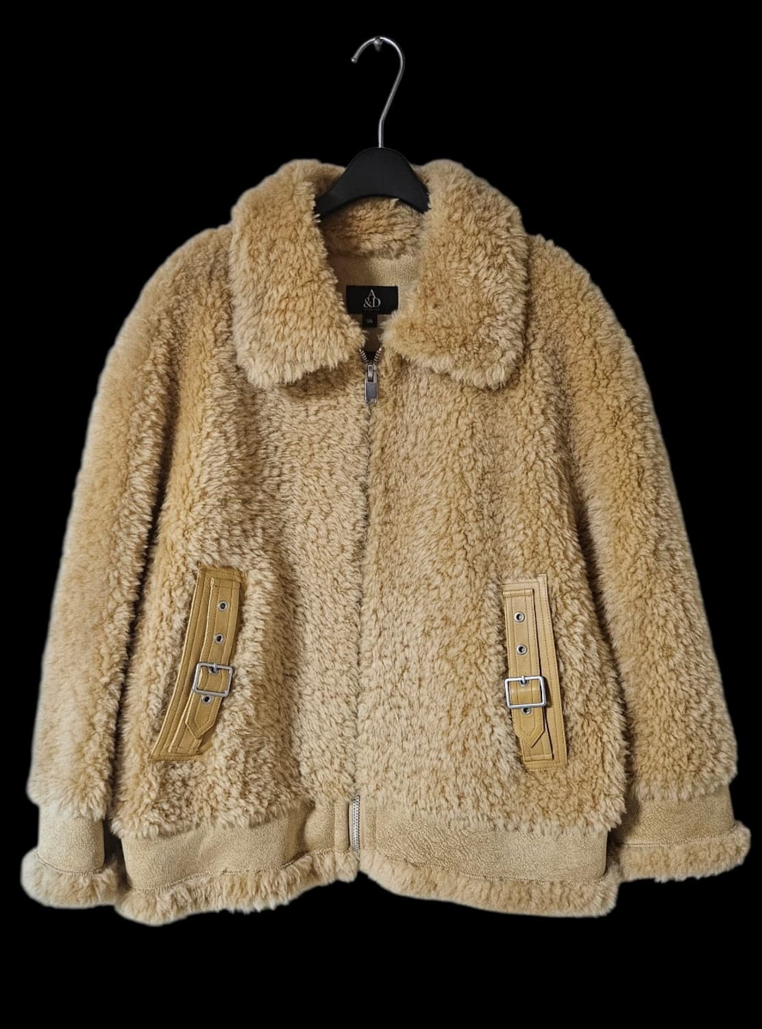 A&D ATELIER 울 100% 램스킨 양모자켓 55 상품이미지3