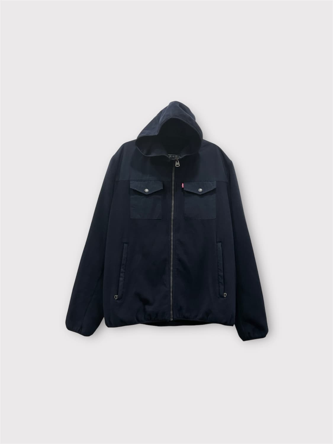 리바이스 네이비 플리스 후드 집업 자켓 남성 XL 상품이미지1