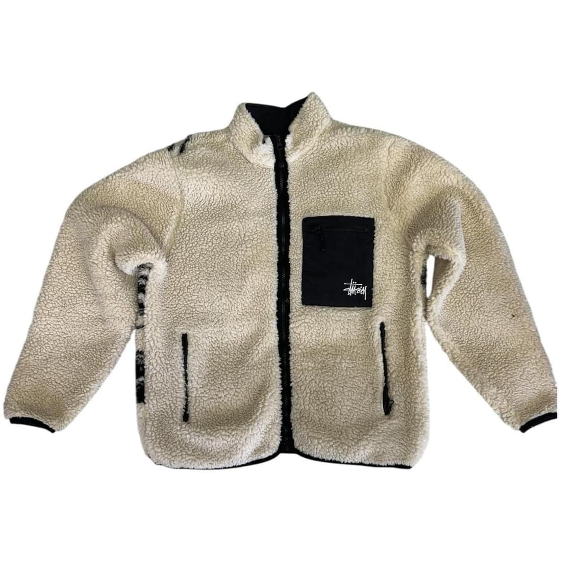 스투시 비너스 그래픽 플리스 자켓 아이보리 상품이미지1