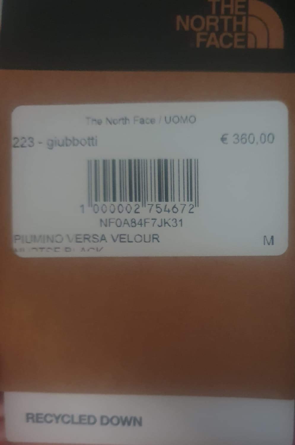 노스페이스 벨루어 패딩 상품이미지2