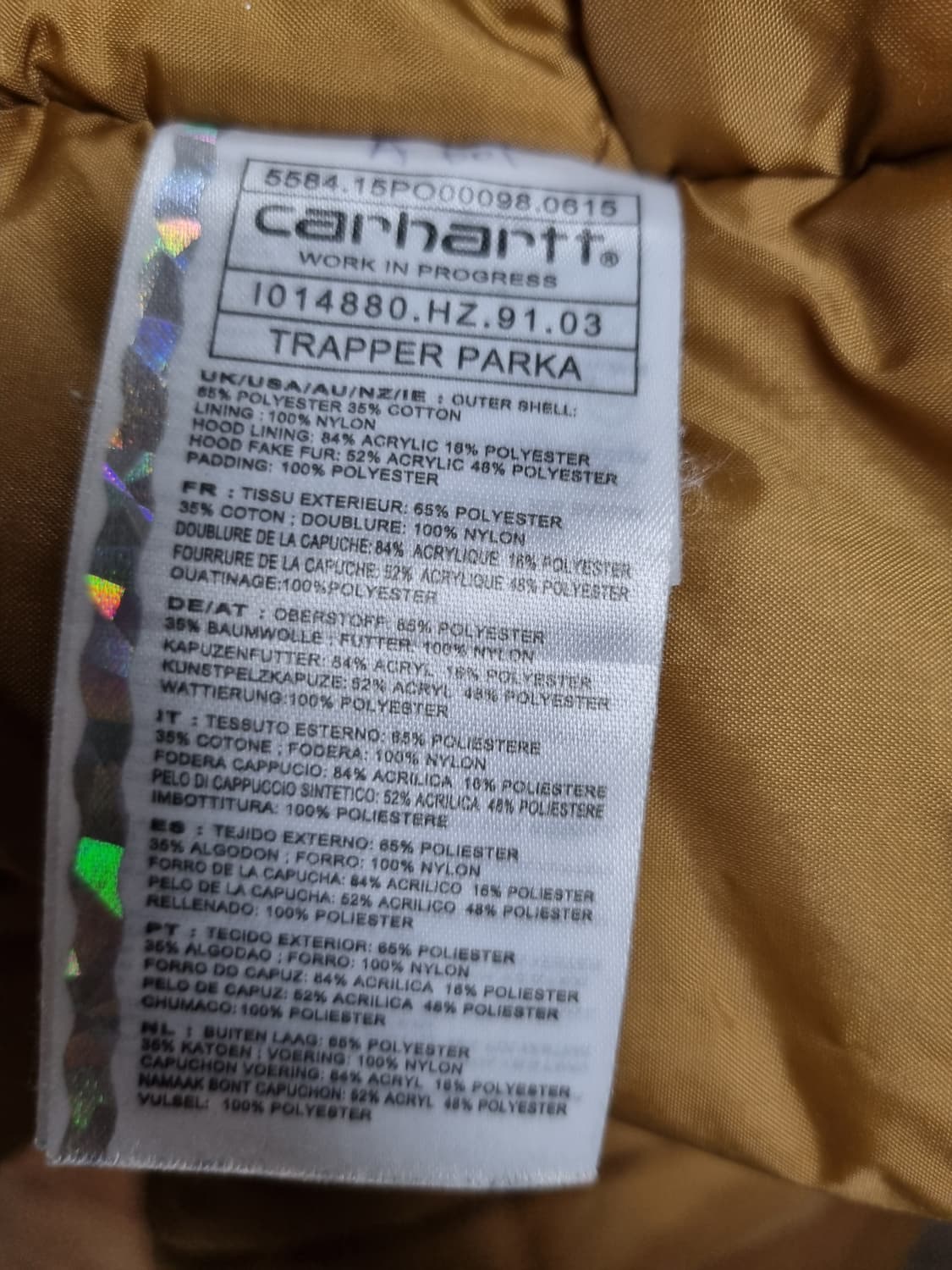 칼하트 트래퍼 파카 상품이미지4