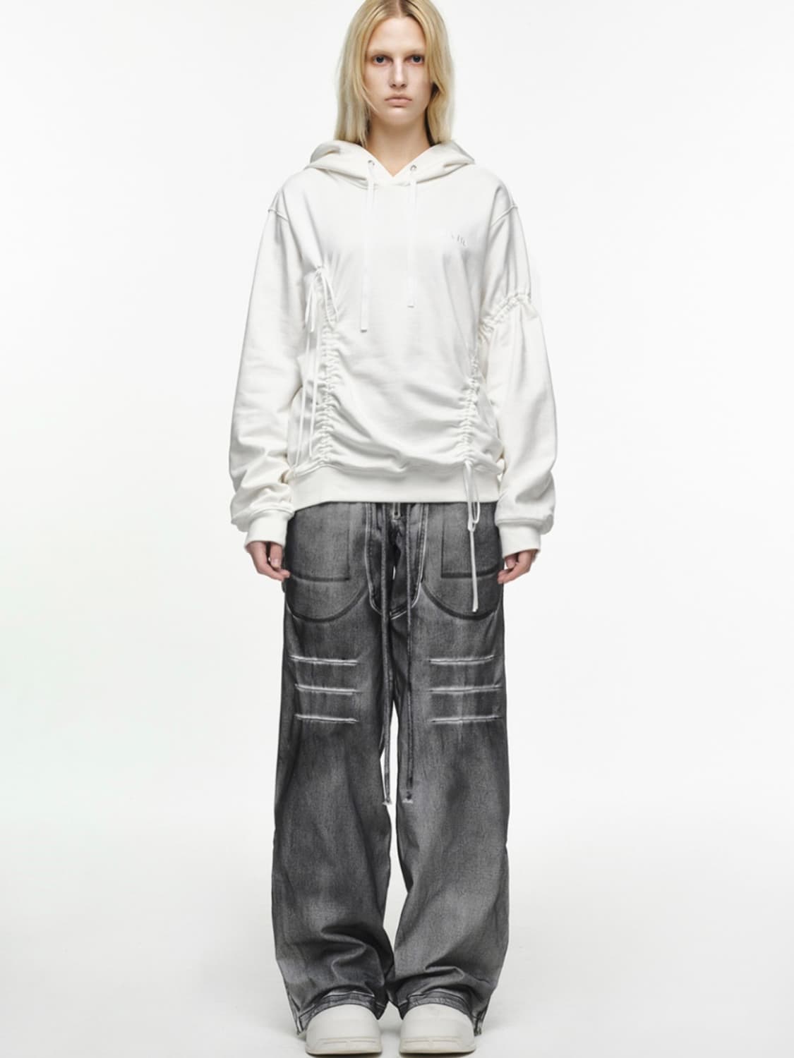 나체 OVERLAP PINTUCK PANTS DIRTY WHITE 상품이미지2