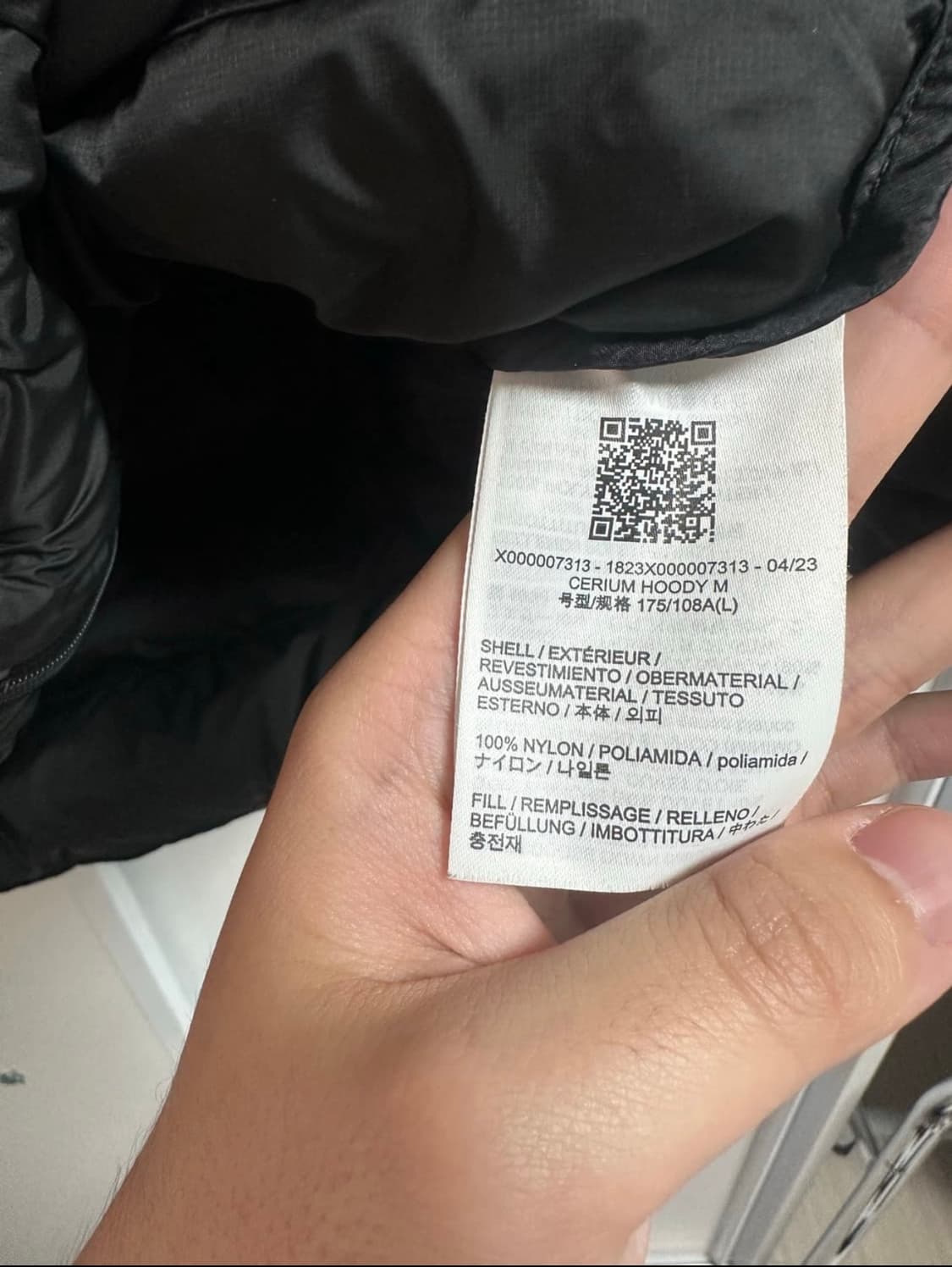 아크테릭스 세륨 후디 L사이즈 블랙 상품이미지5