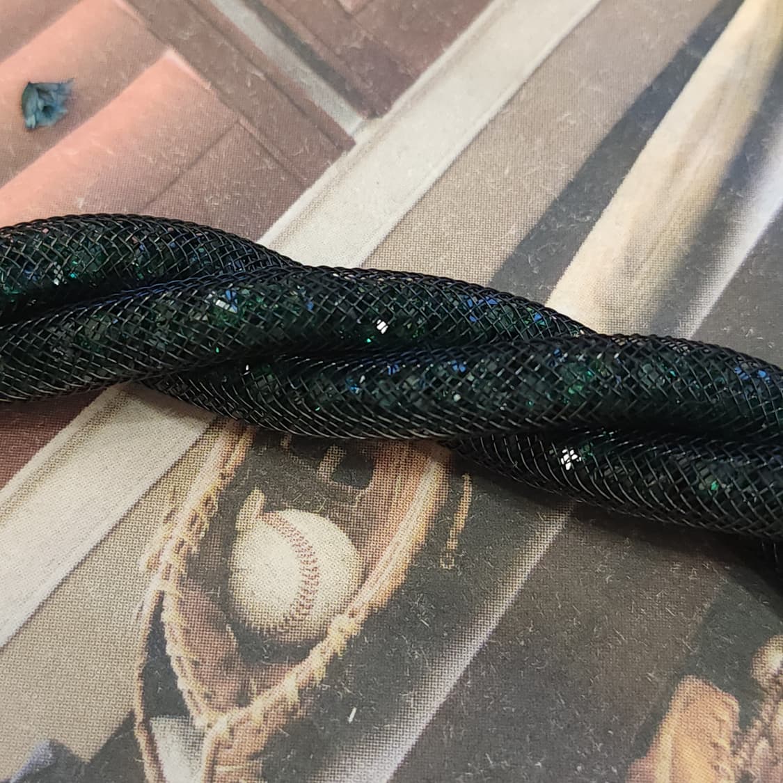 90s 프랑스 빈티지 쥬얼리 에메랄드 트위스트 초커 빈티지 목걸이 상품이미지10