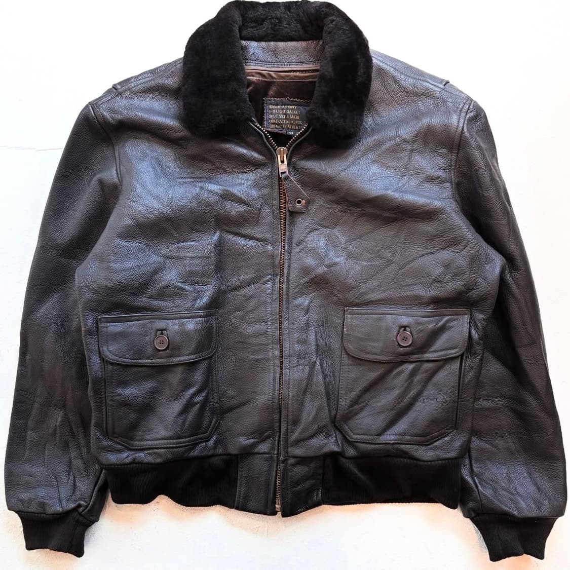 50's VINTAGE U.S.NAVY G-1 플라잉 자켓 상품이미지1