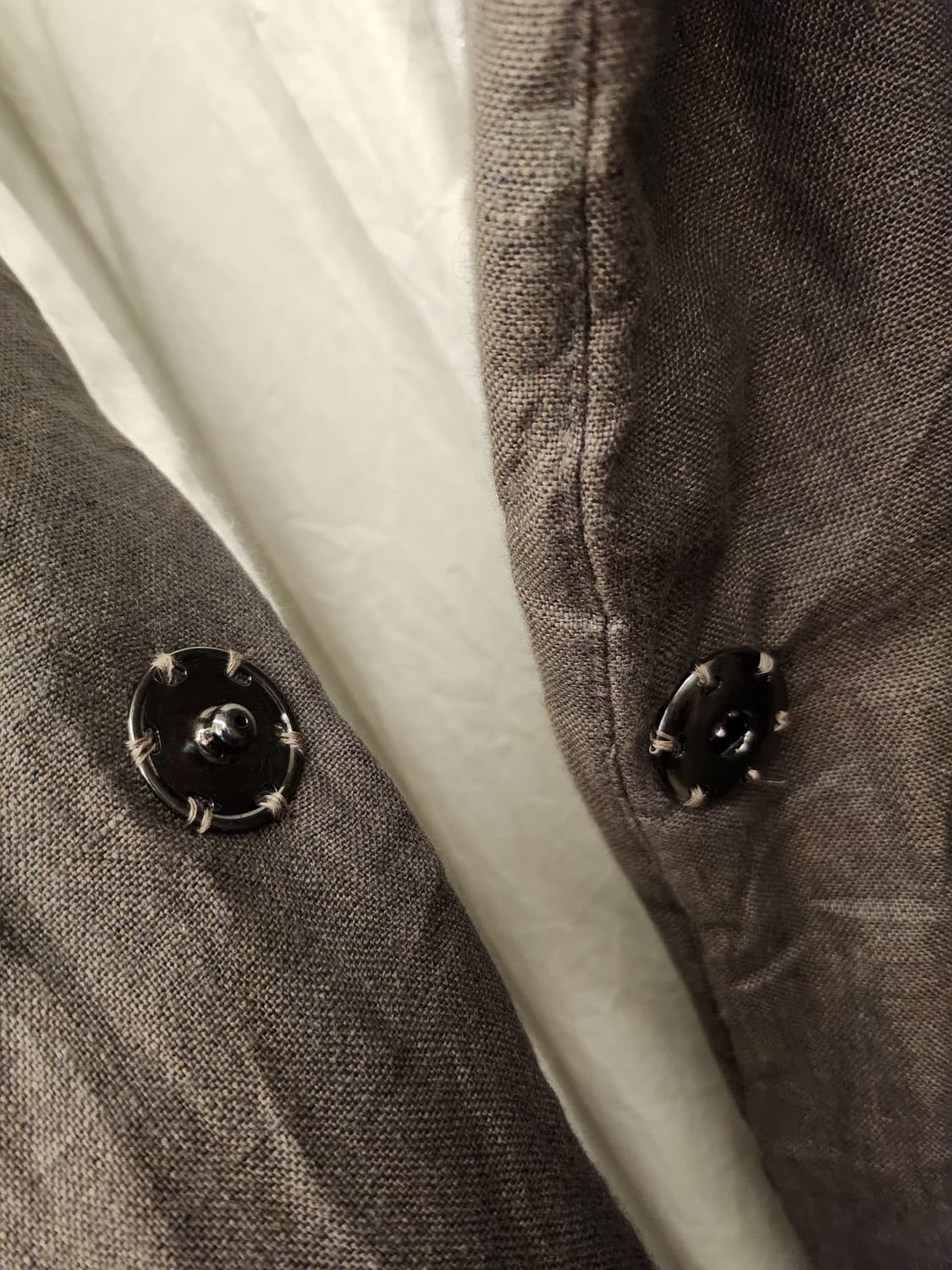 일본빈티지 사만사모스 린넨패딩아우터 상품이미지4