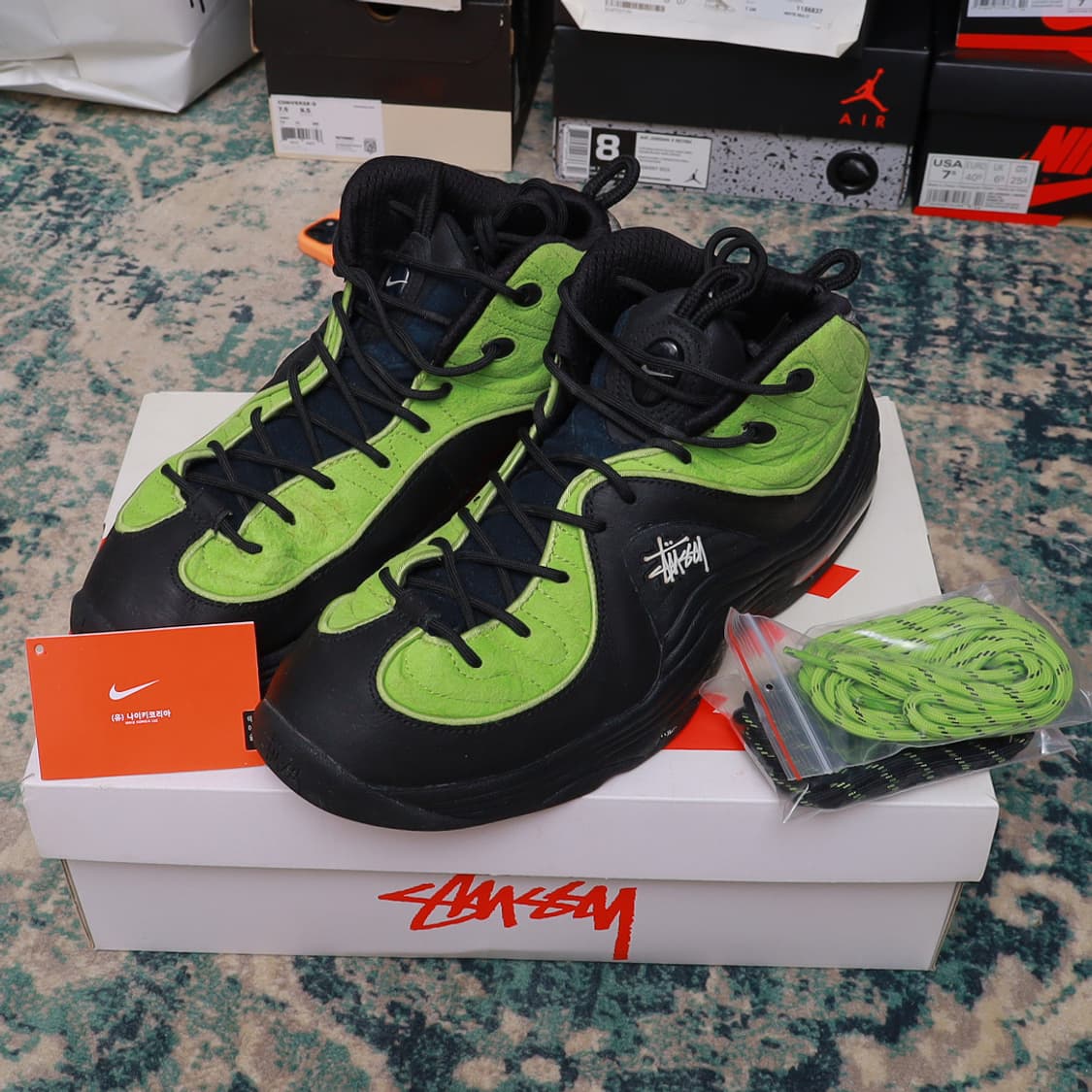 Nike 나이키 x 스투시 에어페니2 비비드 그린 280 상품이미지1