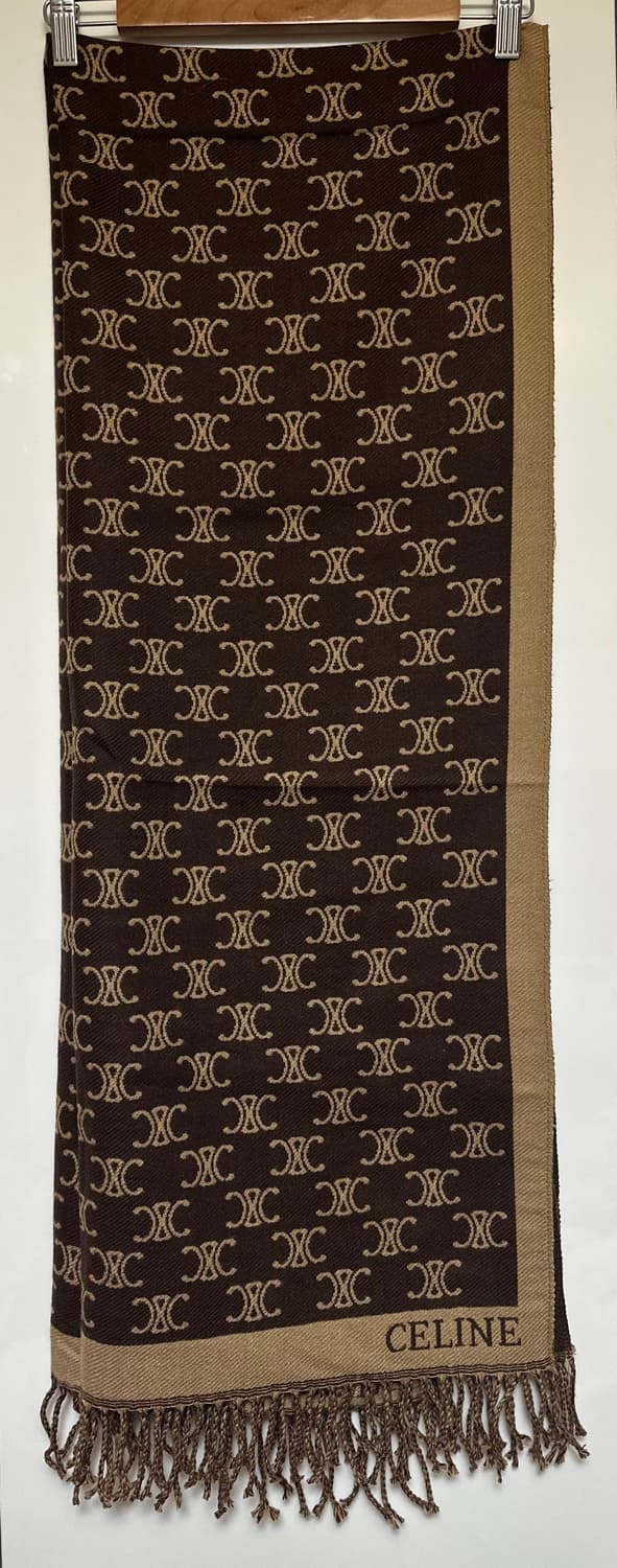 셀린느 트리오페 캐시미어브라운 숄&머플러 남여공용 상품이미지4