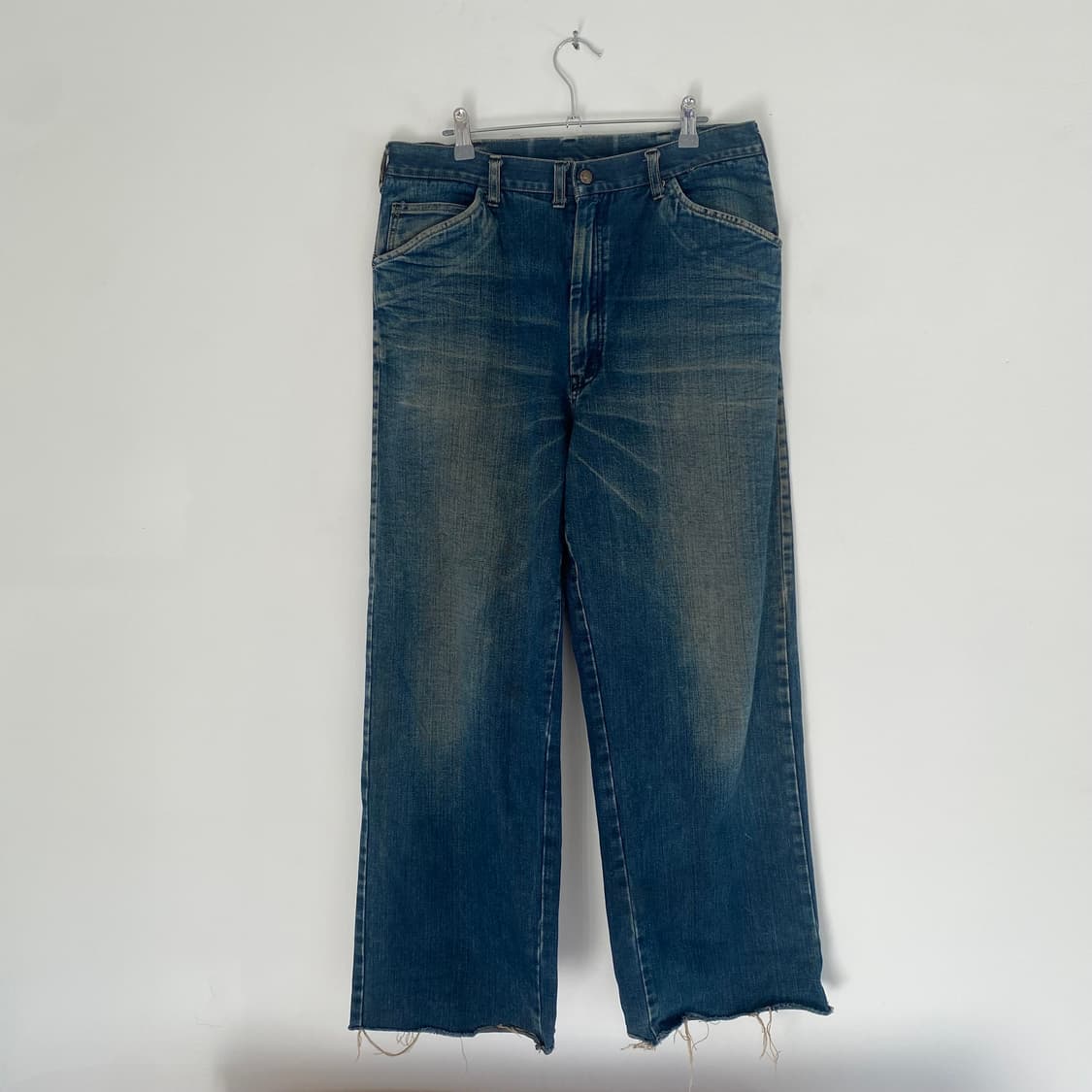 Blue Blue 와이드 컷오프 데님팬츠 상품이미지1