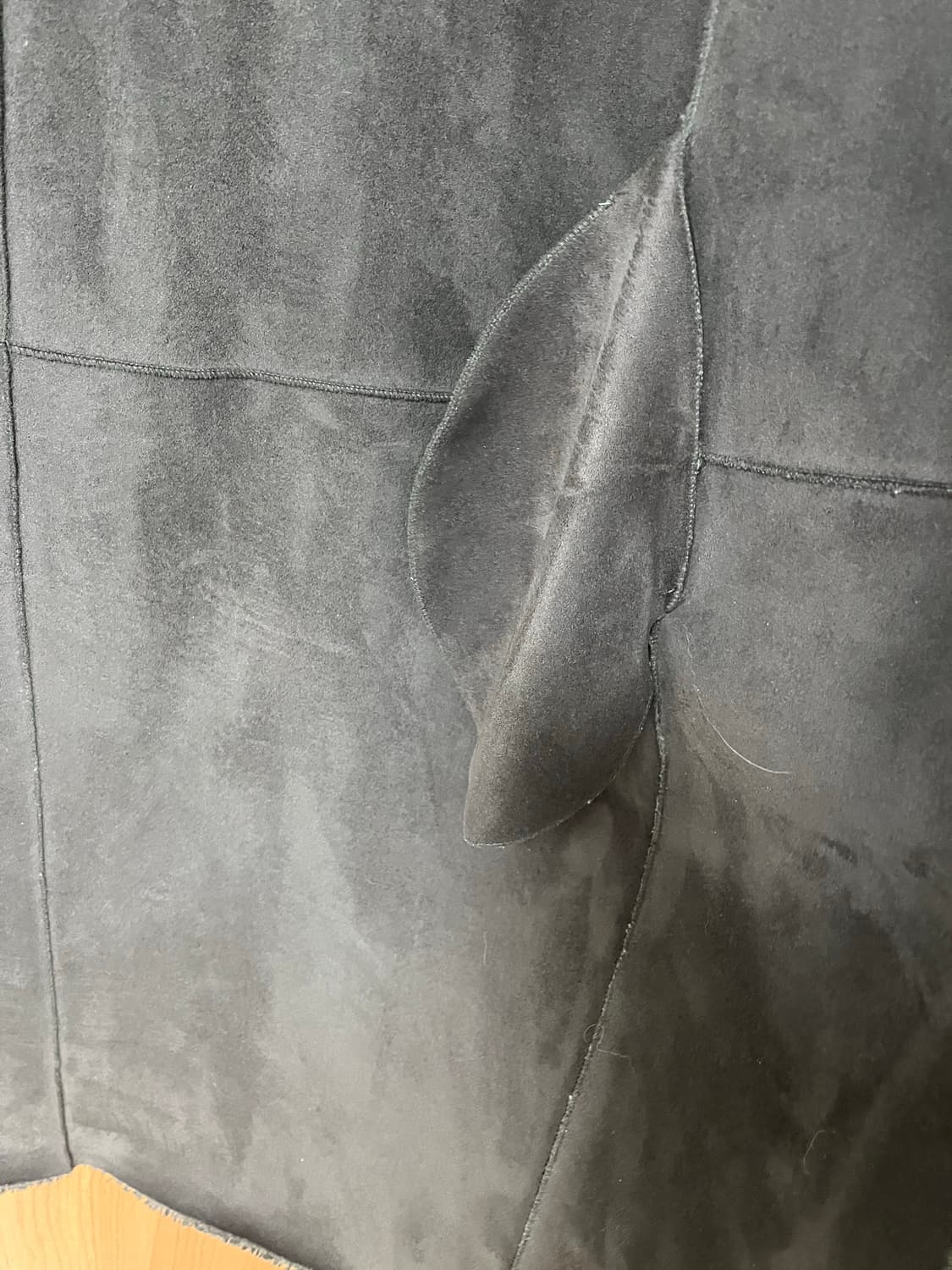 리스트 리버시블 양면 무스탕 카키 상품이미지3