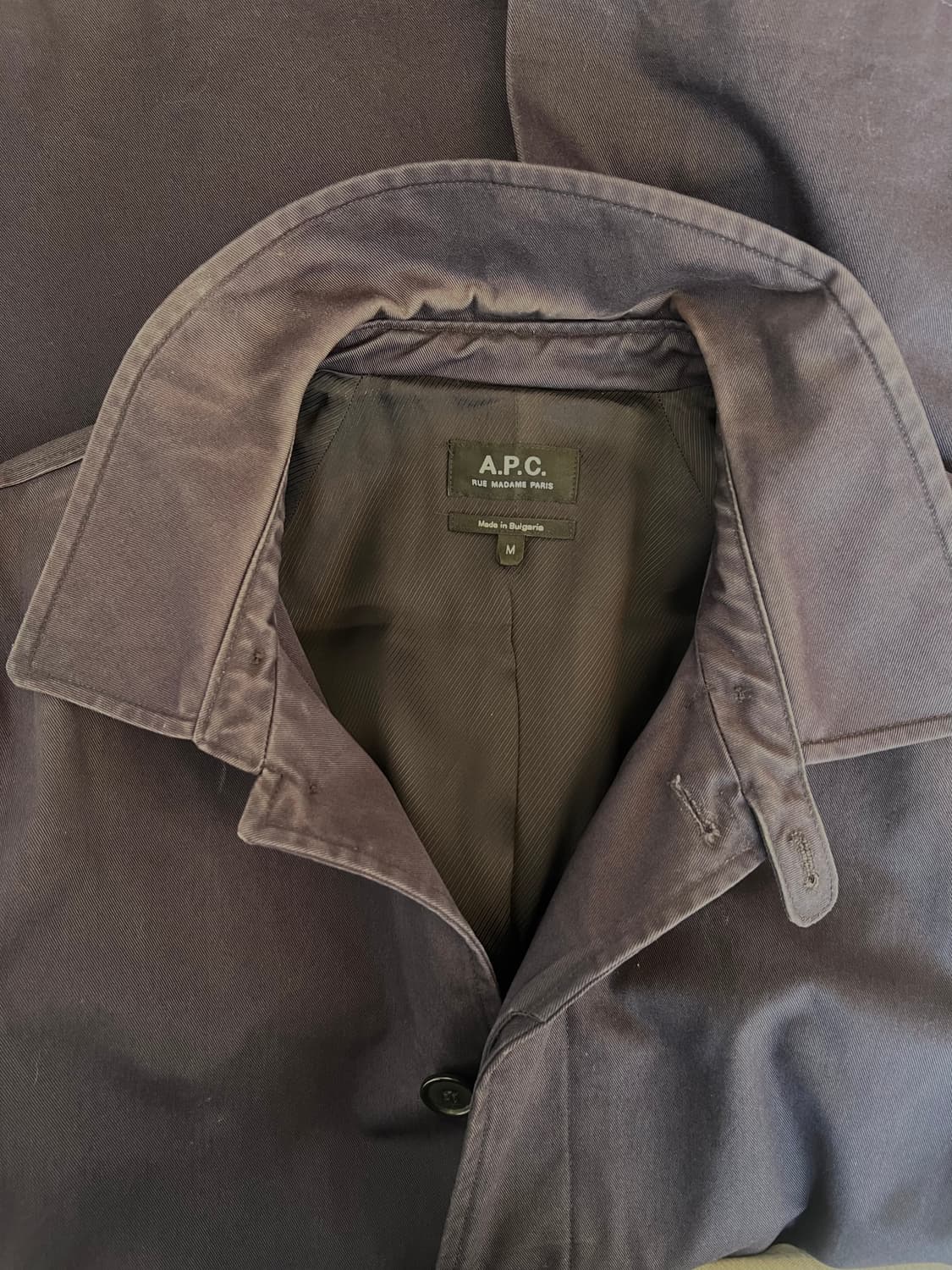 아파쎄 APC 남성 네이비 발마칸 간절기맥코트 
 상품이미지3