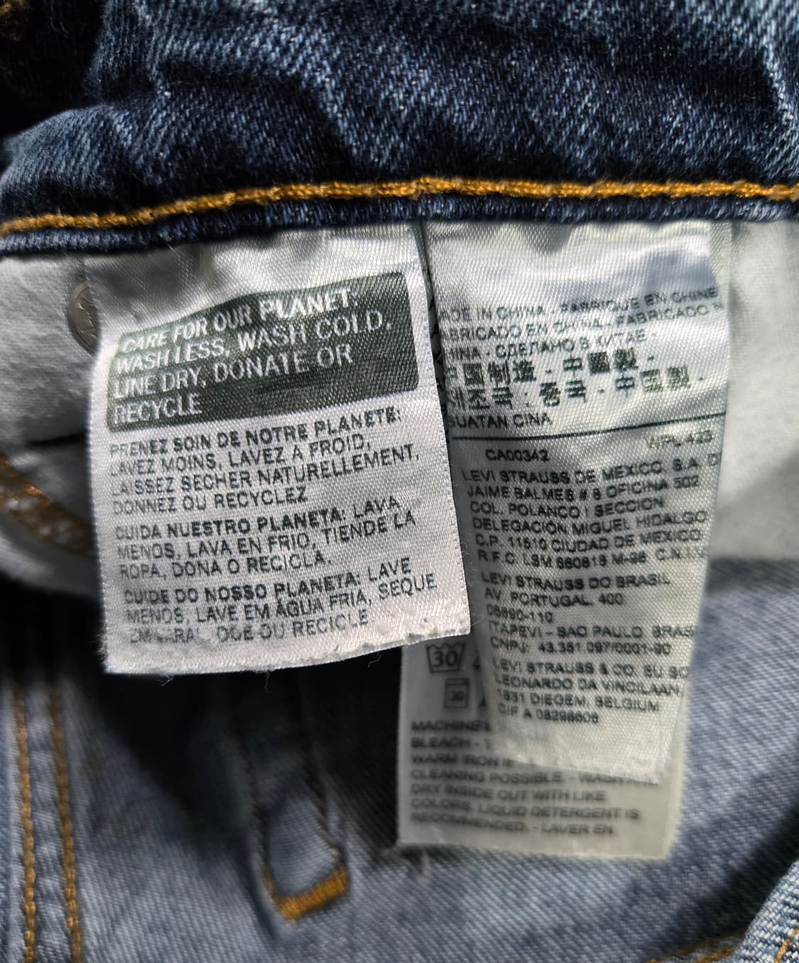 리바이스 511 데님팬츠 청바지 W36 L32 상품이미지9