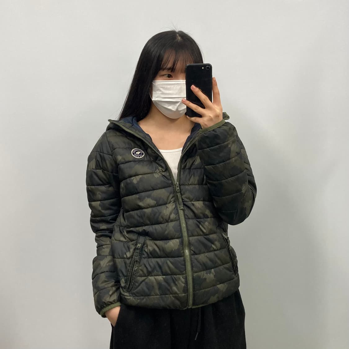 아베크롬비 카모 경량패딩 상품이미지2