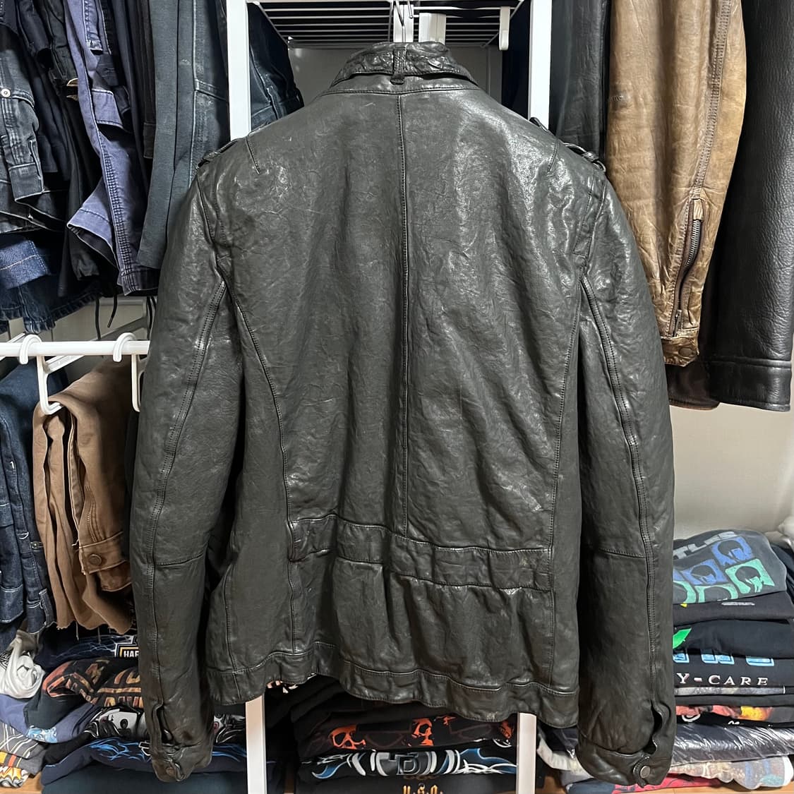Neil Barrett Leather Padded Jacket 상품이미지2