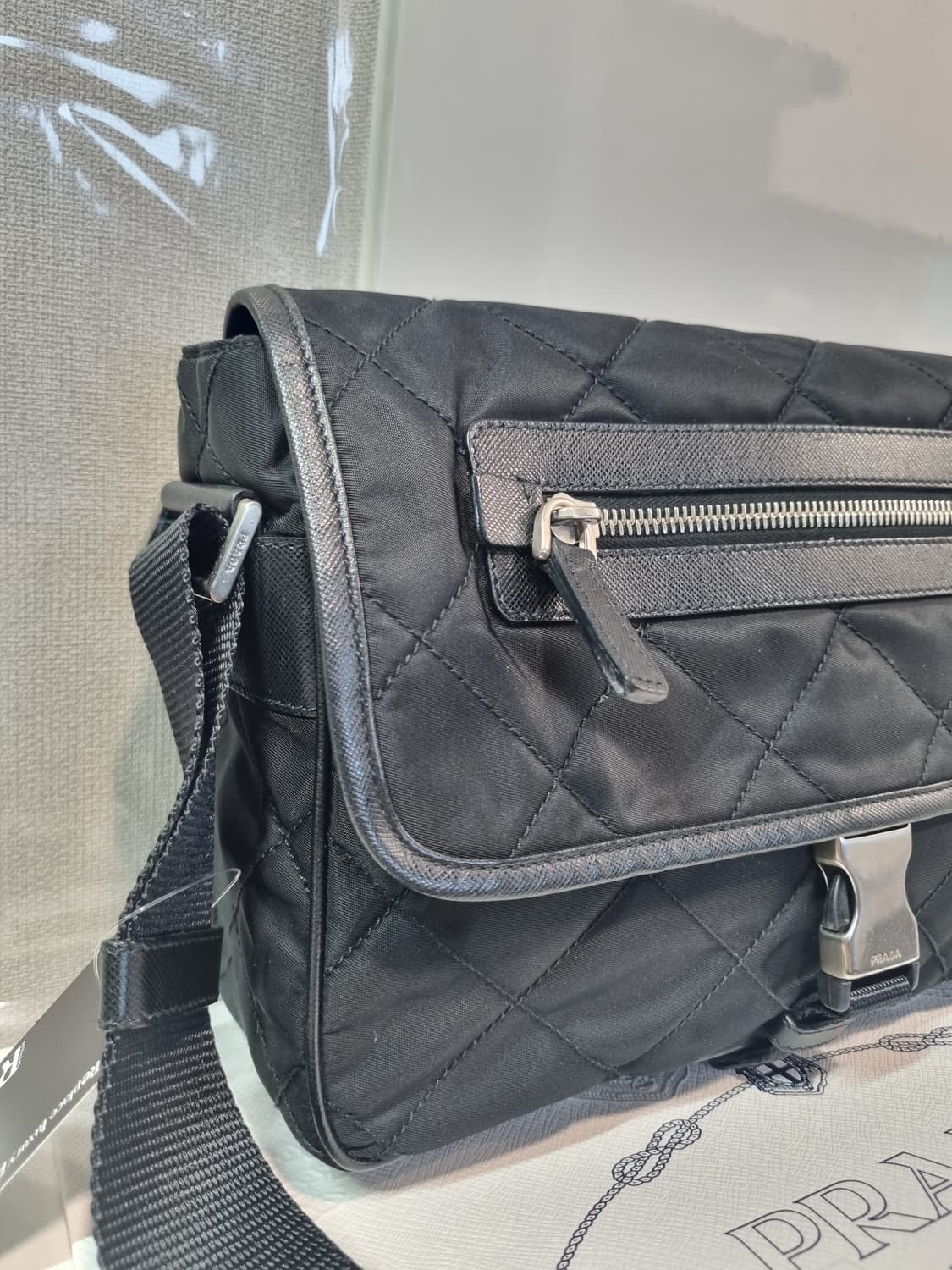 정품 프라다 퀄팅 메신저백 상품이미지6
