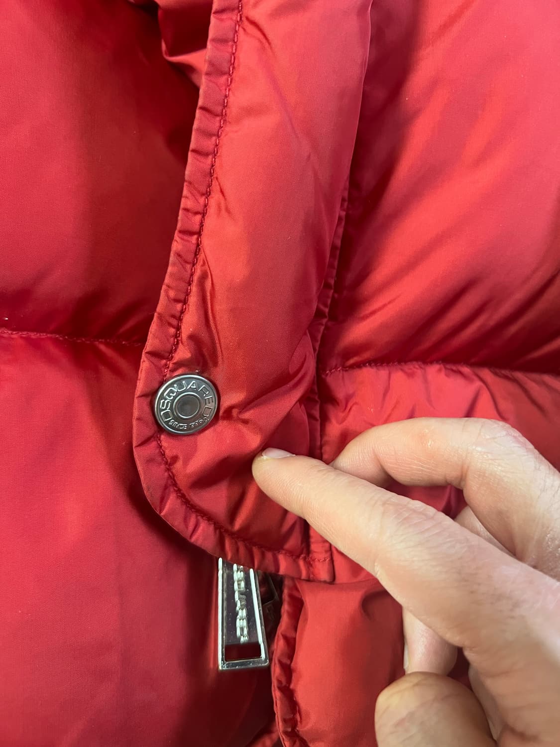 정품 디스퀘어드2 레드 덕다운 패딩 100-105 상품이미지4