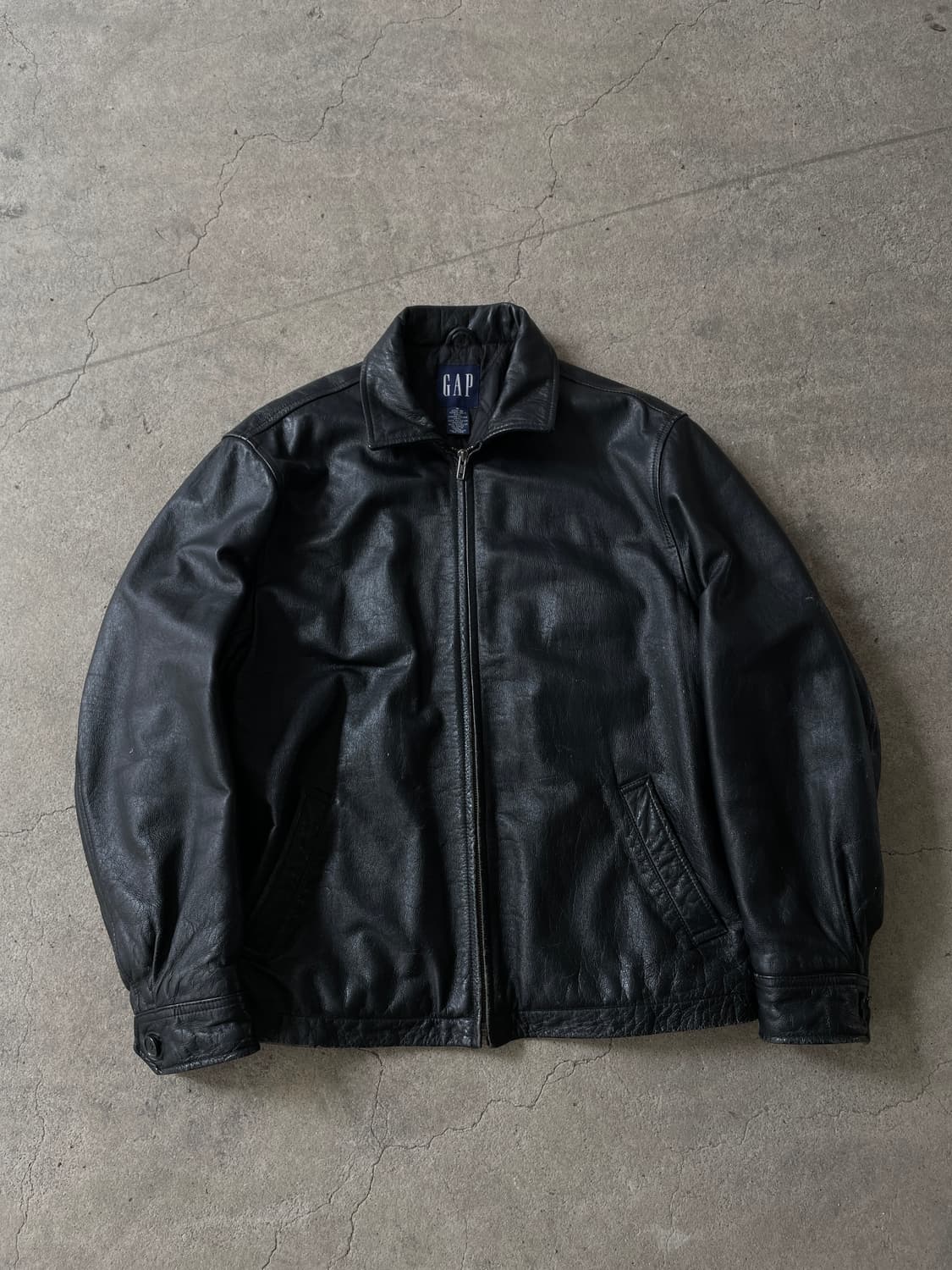 90s Old GAP Leather Jacket 상품이미지2