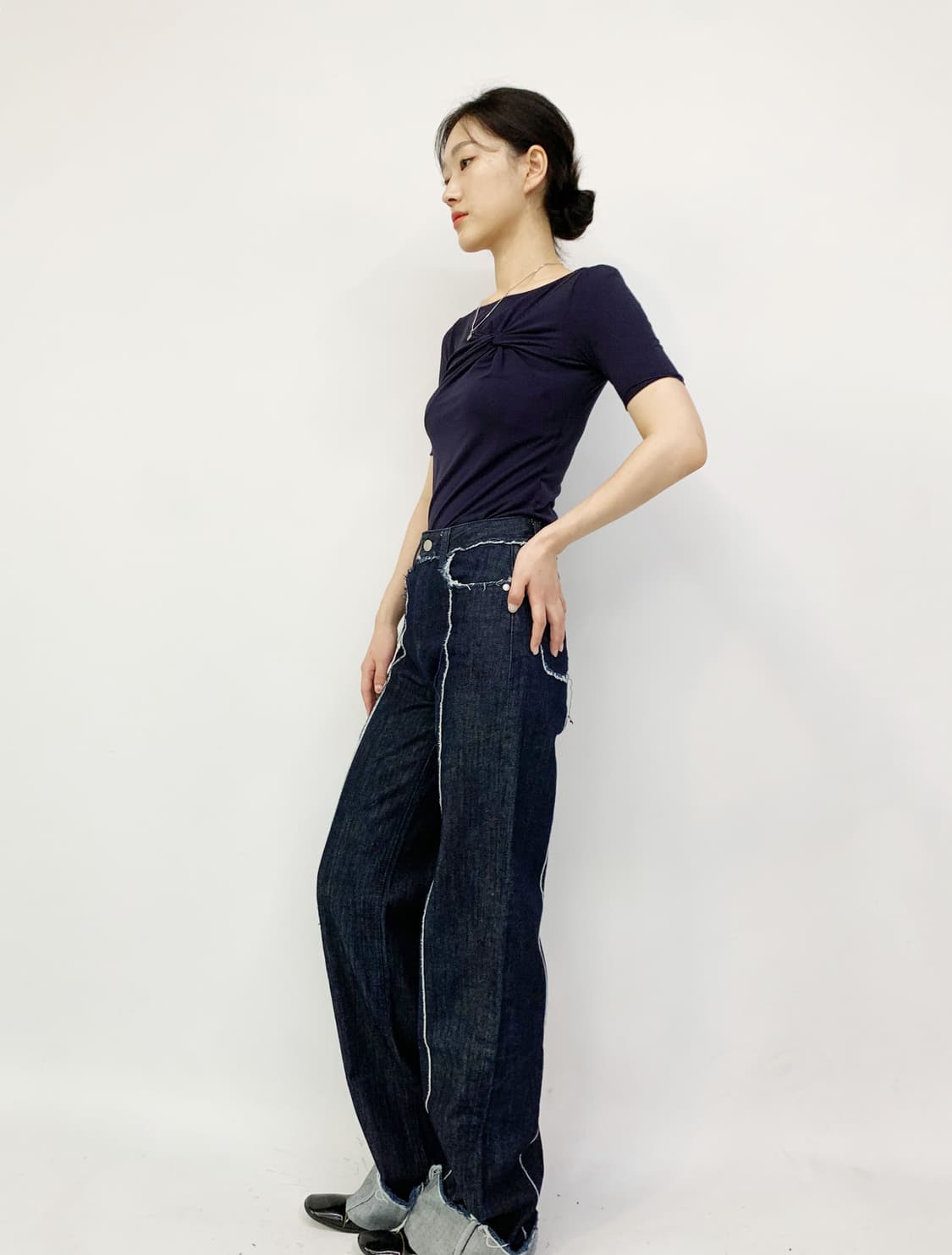 아르마니 셔링 반팔티 상품이미지3