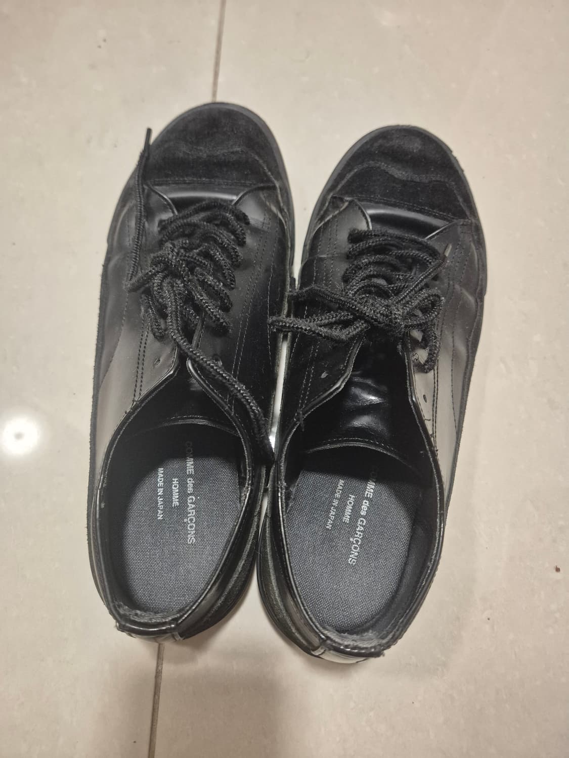 꼼데가르송 옴므 레더 스웨이드 도킹 스니커즈 상품이미지3