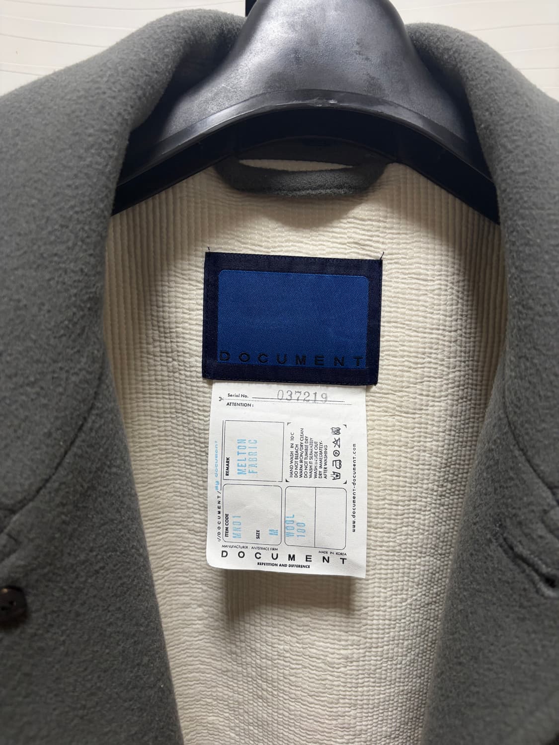 DOCUMENT HEAVY MELTON BIG POCKET JACKET 상품이미지2