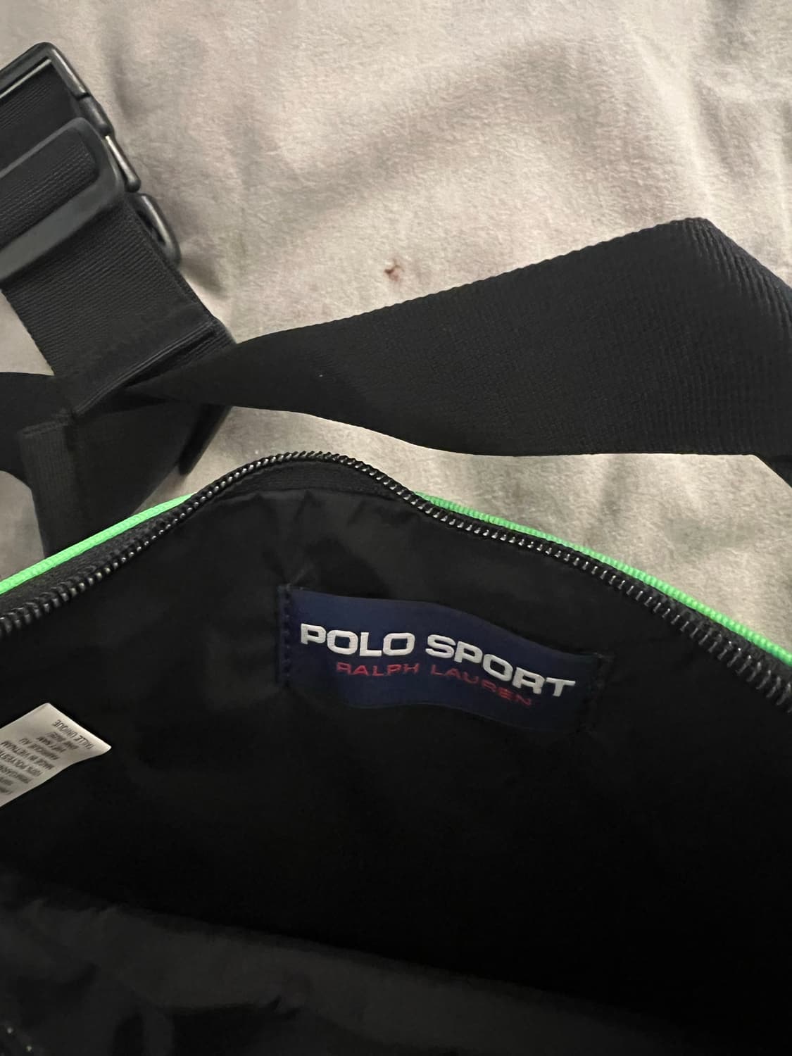 폴로 스포츠 라임색상 웨이스트백 메신저백 상품이미지3