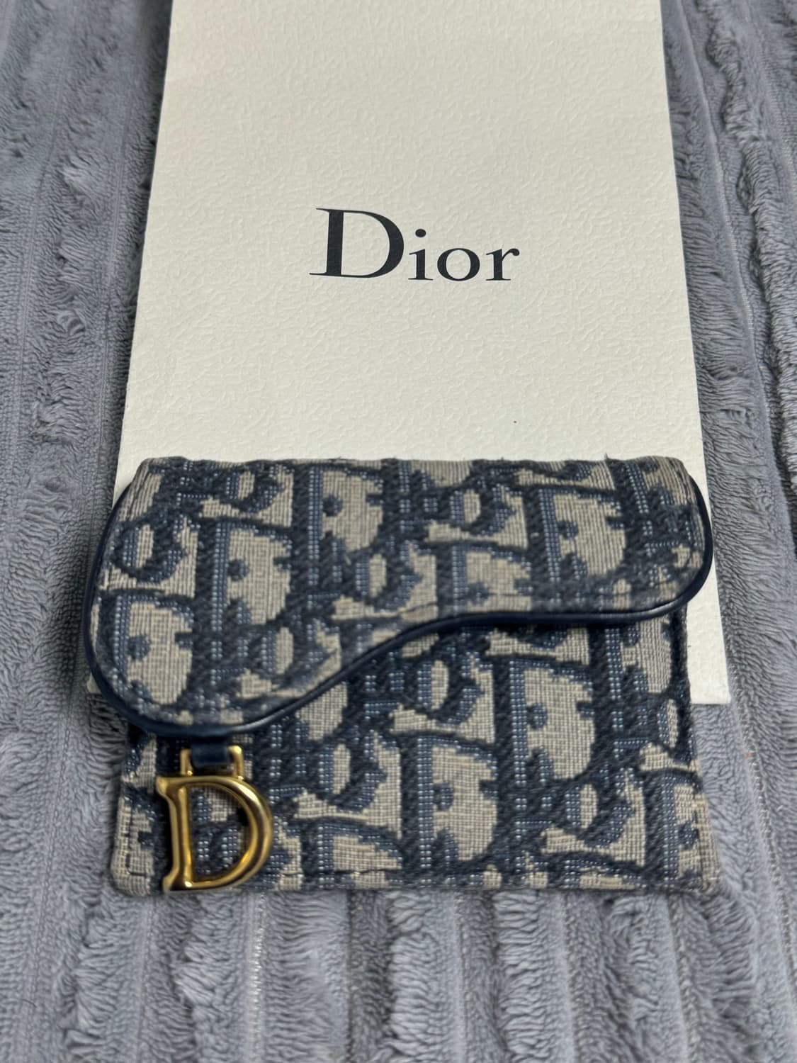 디올 오블리크 새들 카드지갑 상품이미지1