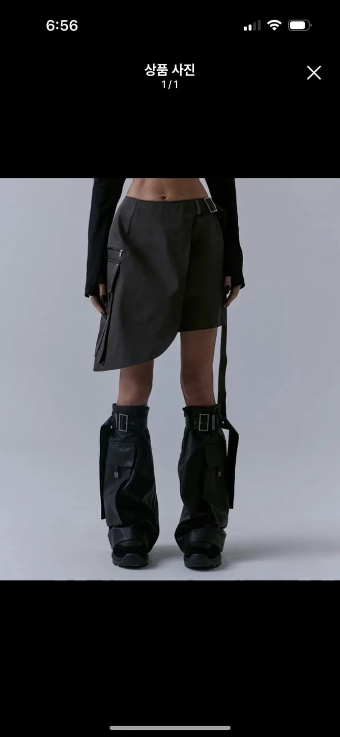 새상품) 트리밍버드 카고 레이어드 미니스커트 상품이미지1