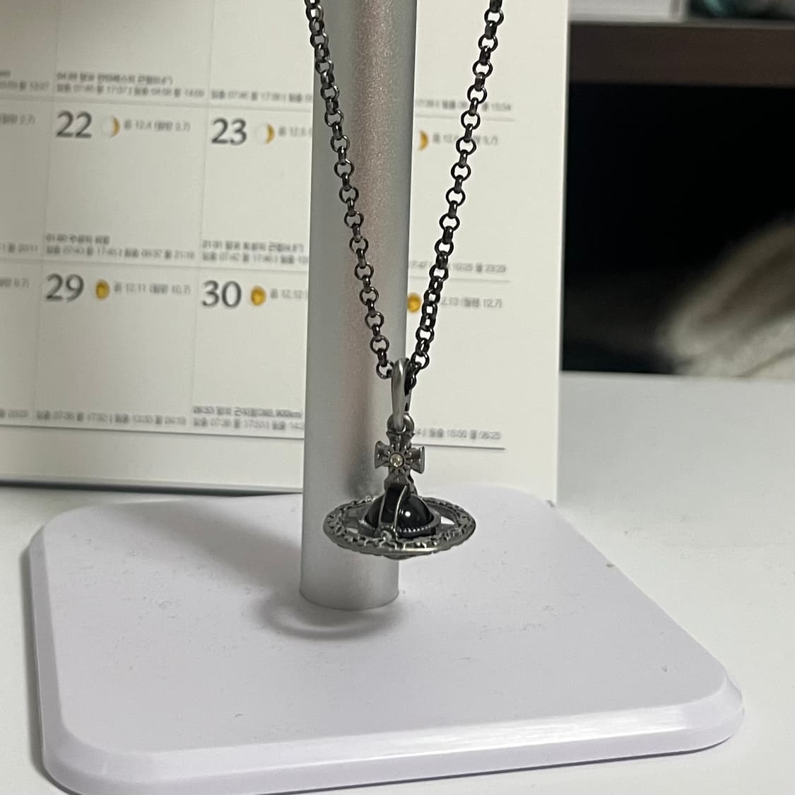 비비안웨스트우드 오리엔탈 orb 블랙 목걸이 상품이미지5