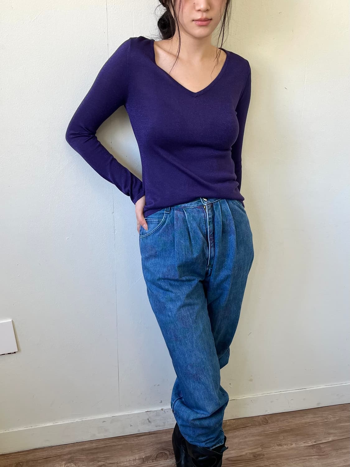 Pinky&Dianne 퍼플 탑 상품이미지6