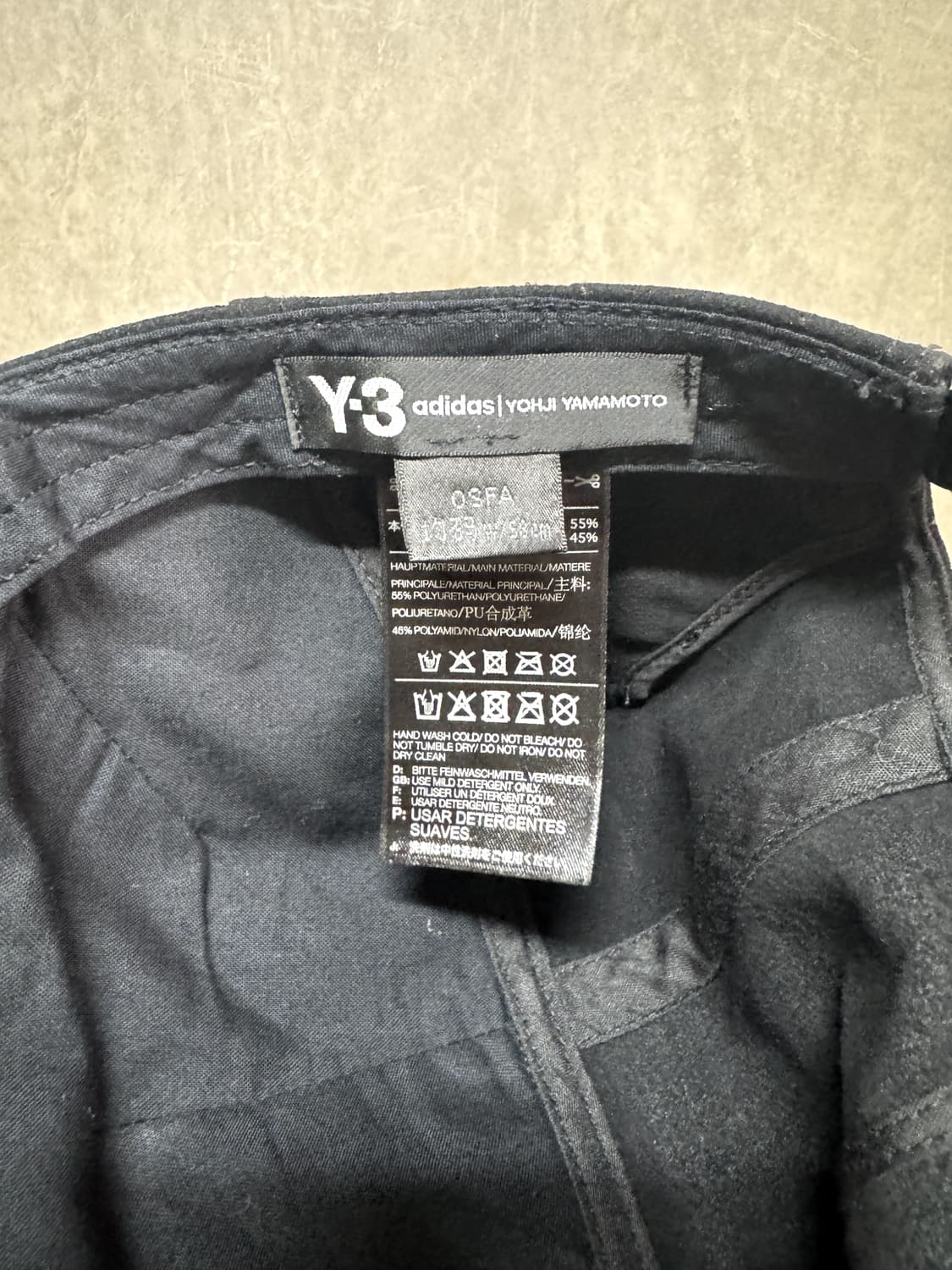 OS / Y-3 스웨이드 택스처 볼캡 상품이미지4