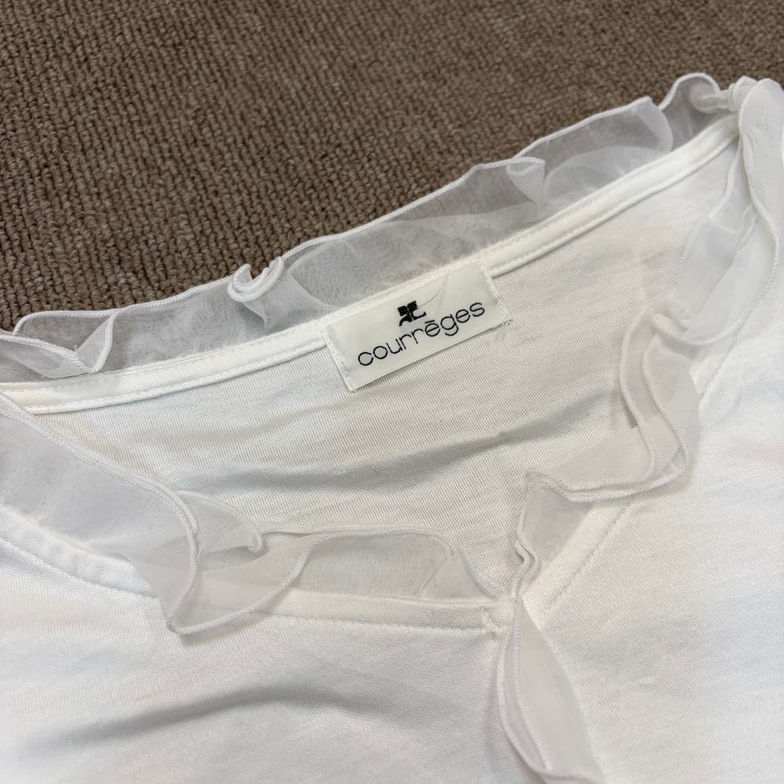 courreges 꾸레쥬 셔링 탑  상품이미지2