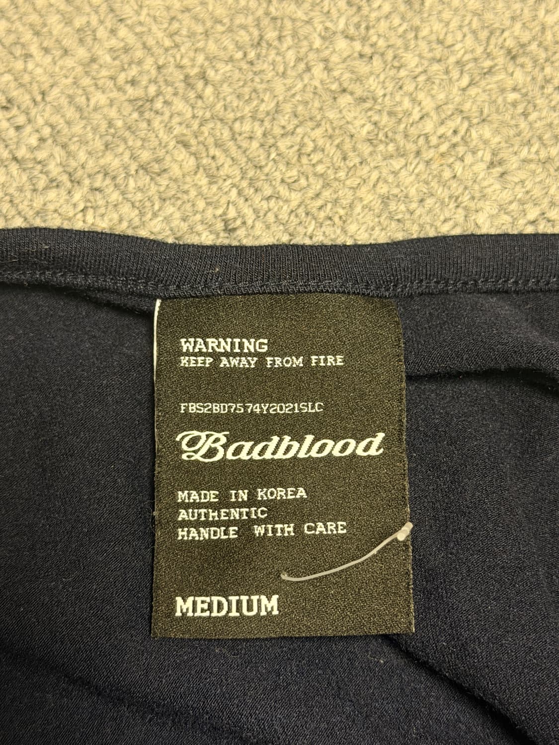 배드블러드 크롭반팔M 상품이미지2