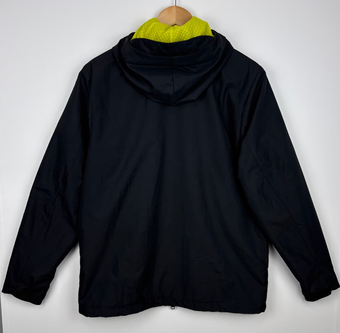 아디다스 블랙 라임 플리스 기모 바람막이 2WAY 집업 점퍼 상품이미지6
