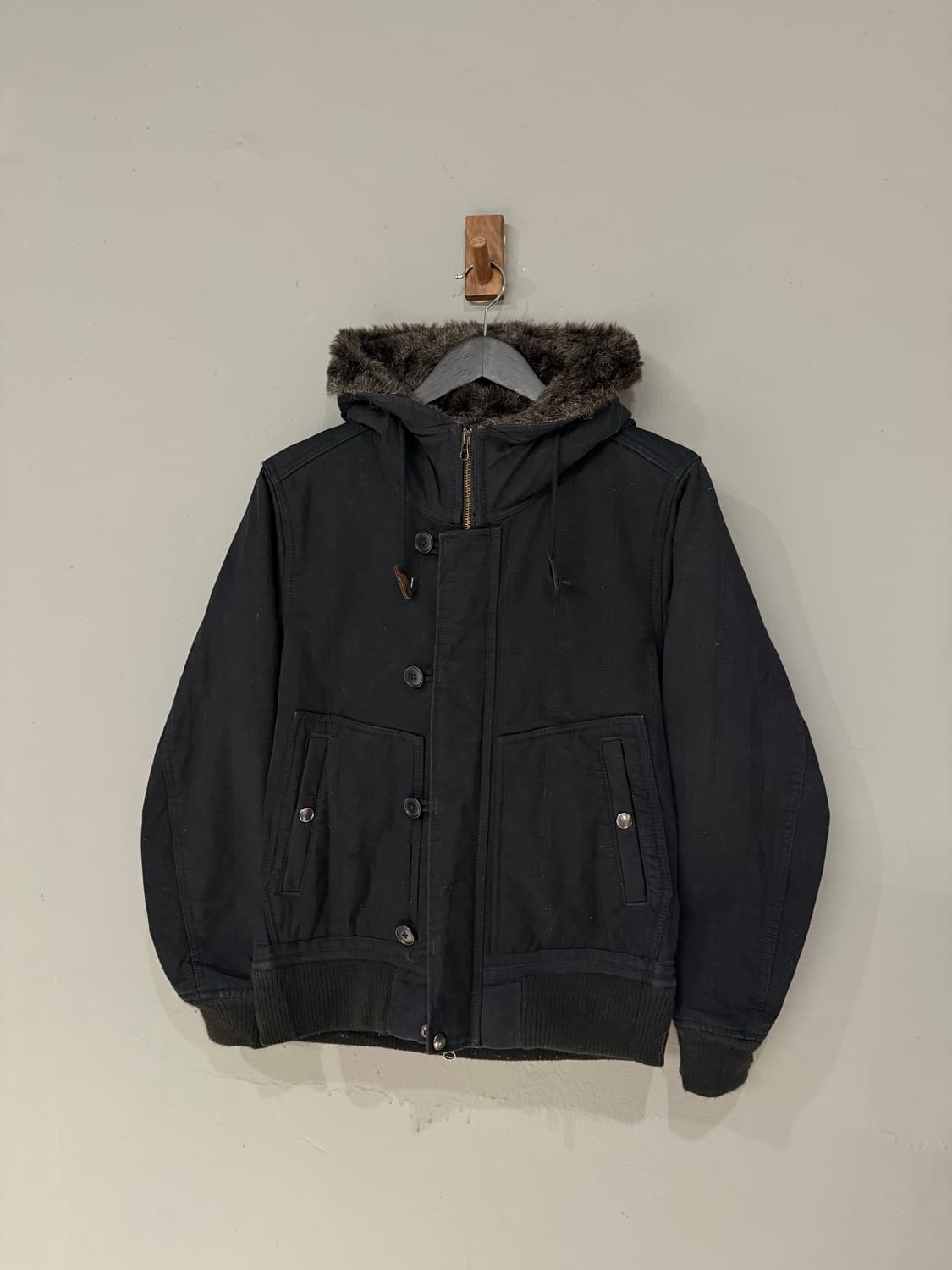 Beams fur trimming n2b cotton jumper 상품이미지6