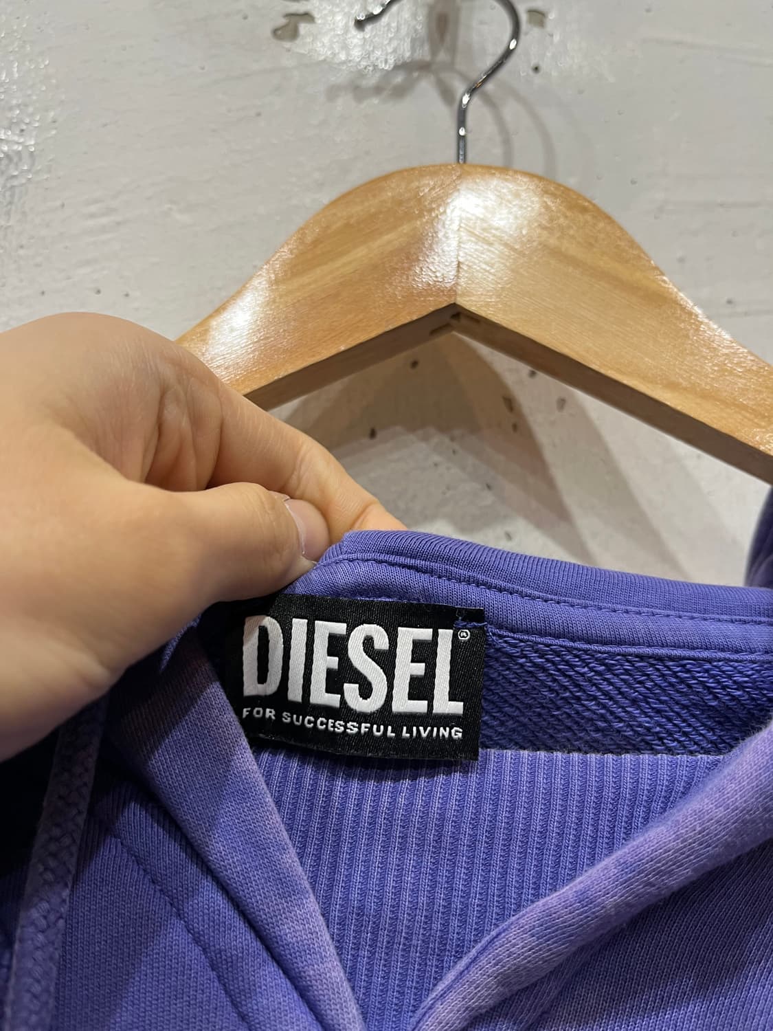 DIESEL 디젤 F-MIKKY 워시드 언발 후드티 우먼즈 상품이미지8