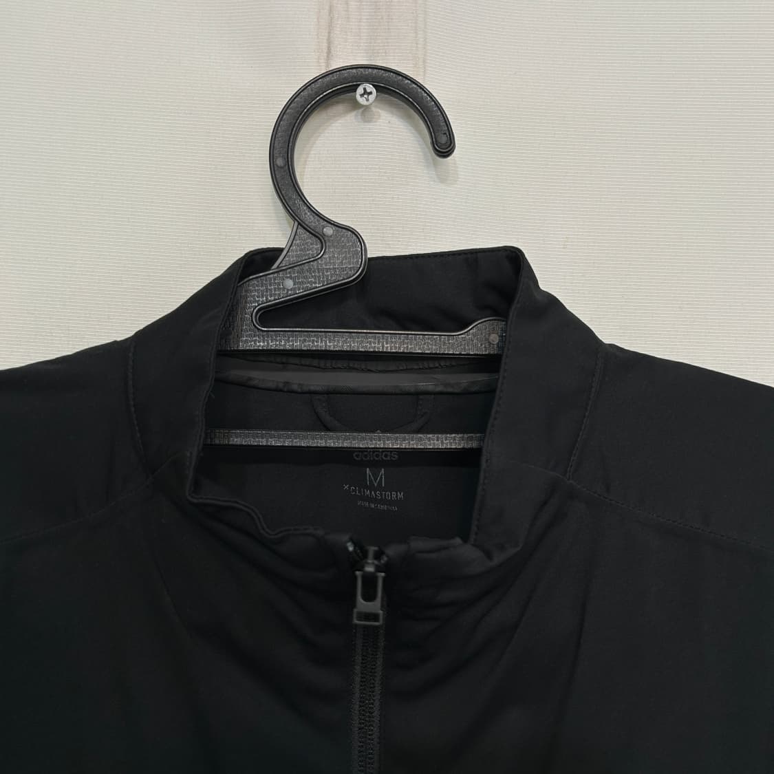 아디다스 올블랙 져지 스판 바람막이 M  상품이미지2