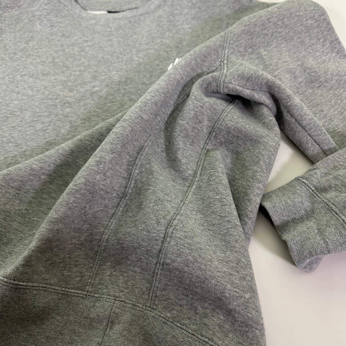 100 M 나이키 USA 기본로고 그레이 오버핏 코튼 맨투맨 상품이미지4