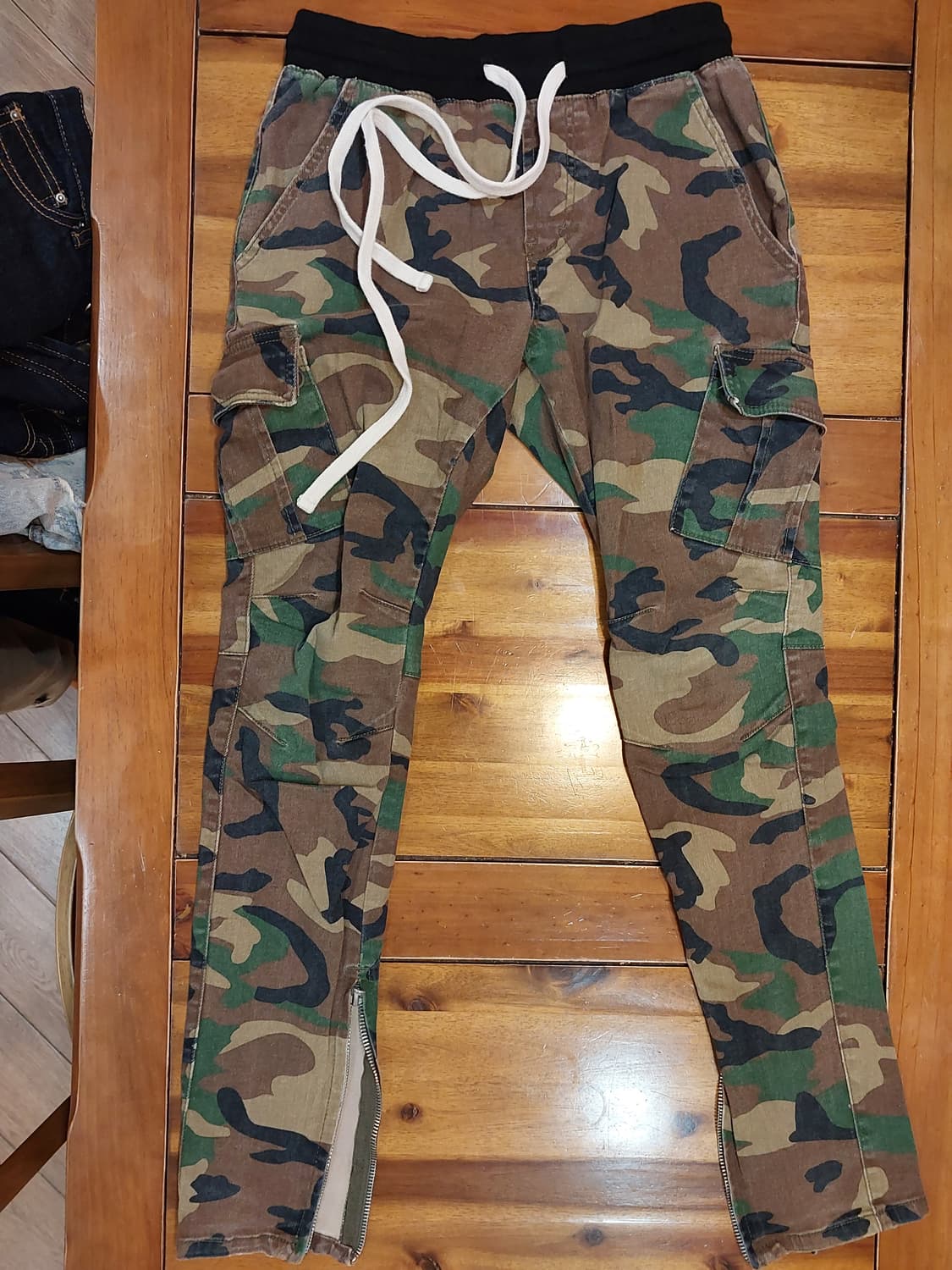 Mnml 연청데님 인디고데님 카모카고팬츠 28사이즈 3벌일괄판매 상품이미지9