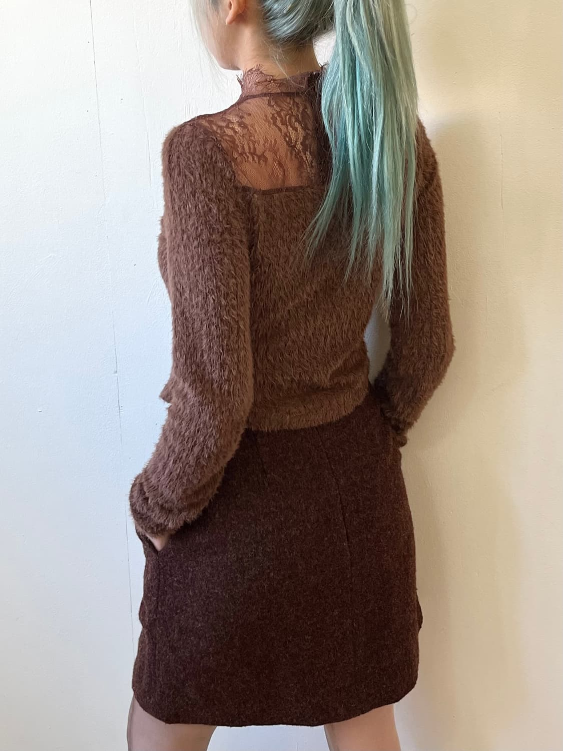 DAZY 시스루 터틀넥 상품이미지6