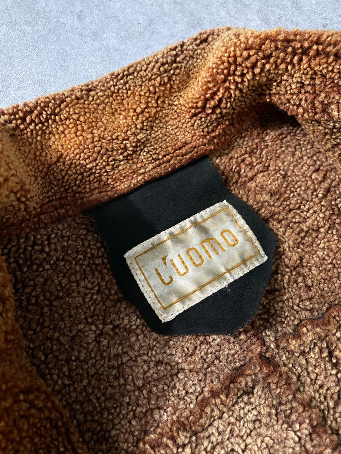 [XL] 90s L'UOMO 양가죽 시어링 무스탕 레더자켓 상품이미지6