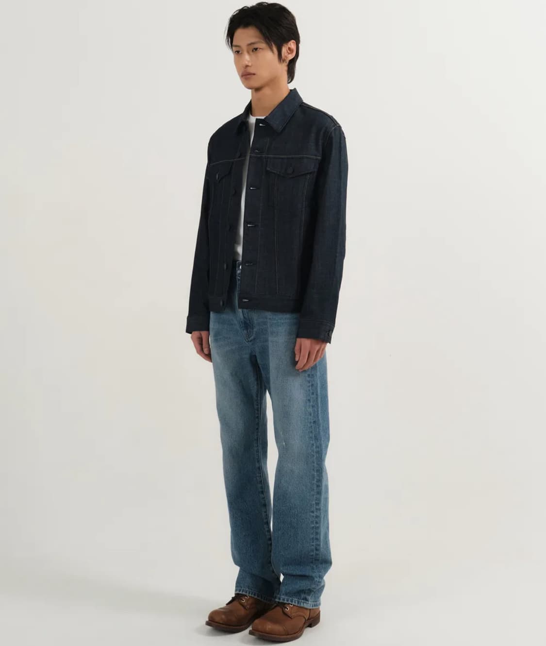 플랙진 남녀공용 생지 데님 자켓 051 로우 상품이미지5