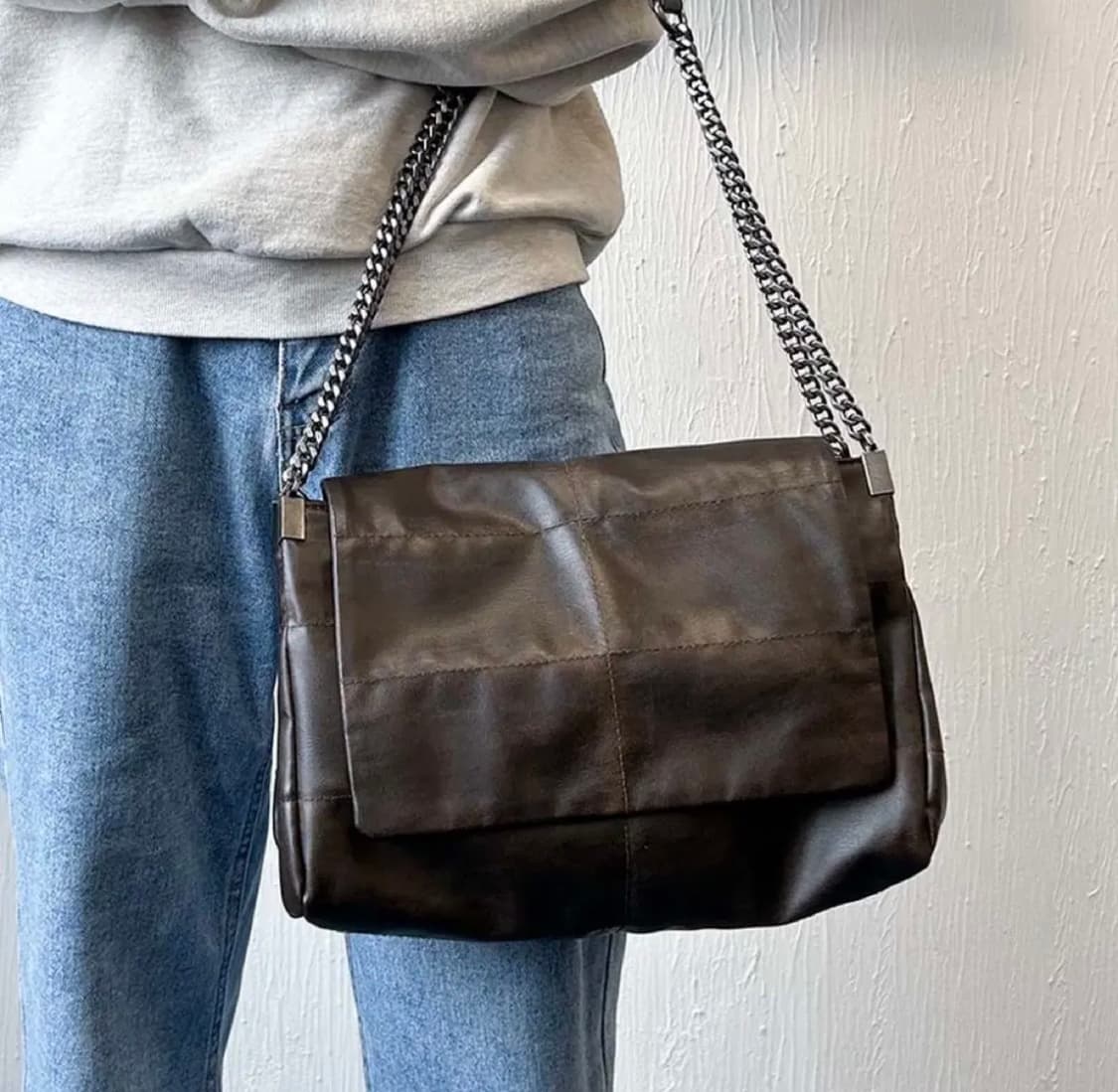 자라 락플랩백 브라운 유나백 상품이미지1