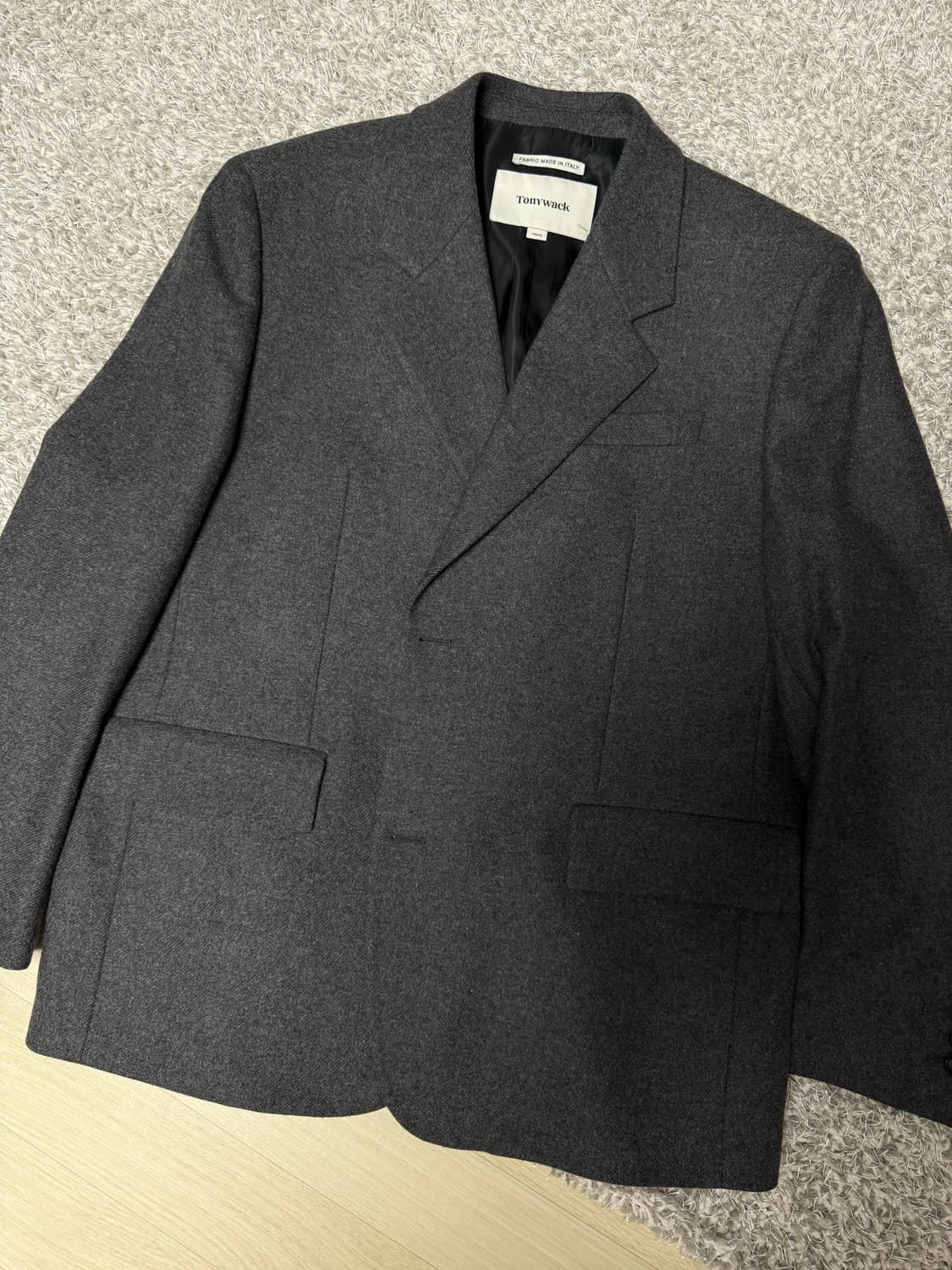 토니웩 Italian Wool Flannel Twill Blazer 상품이미지5
