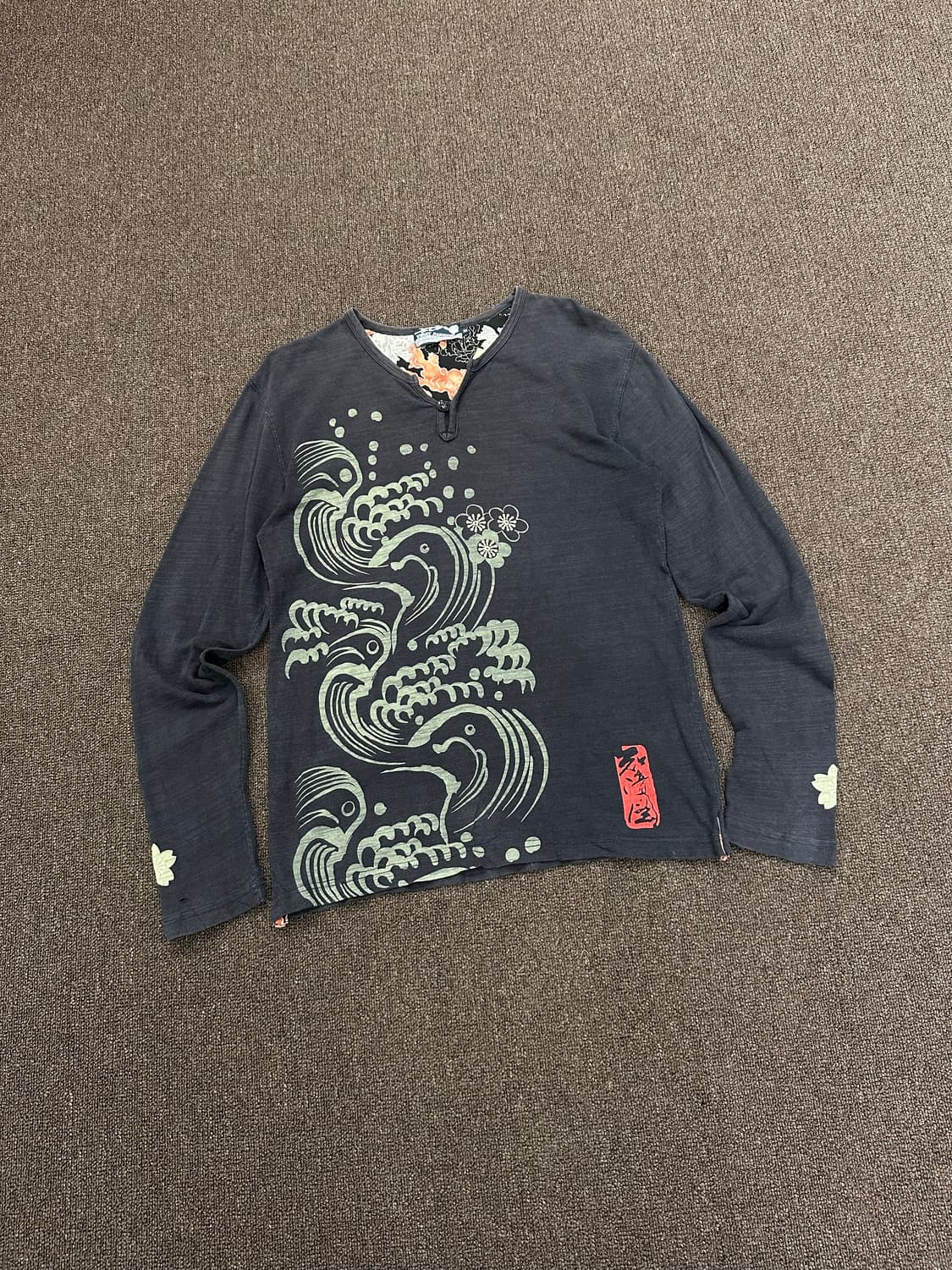 M)Japanese vintage 오리엔탈 패턴 롱슬리브 상품이미지1