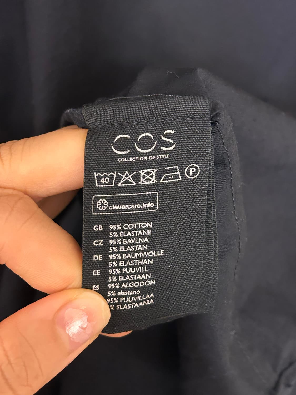 COS 블랙 코튼 원피스 EUR 38 상품이미지6