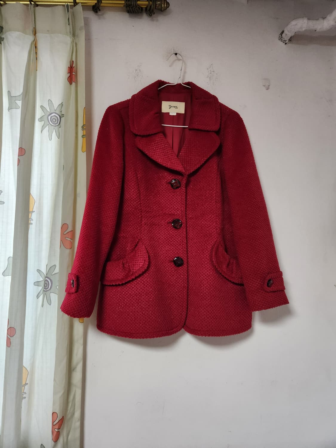 야제르 빨강 울 자켓 66(88-98-160) 상품이미지1