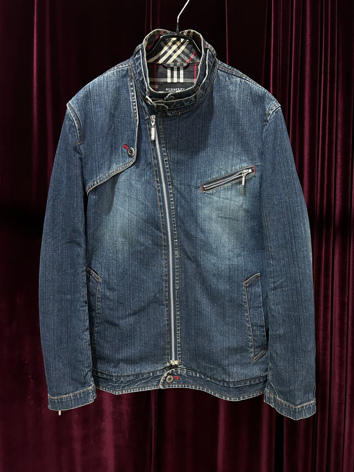 BURBERRY BLACK LABEL DENIM RIDER JACKET 상품이미지1