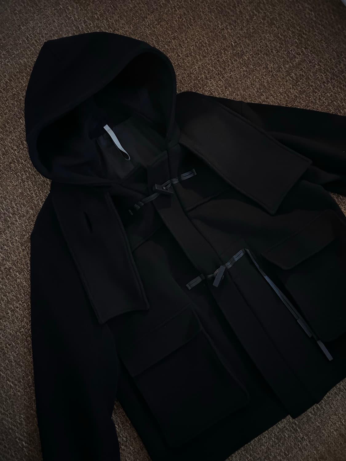 Noirer for woman 캐시미어 머플러 더블 코트 상품이미지5