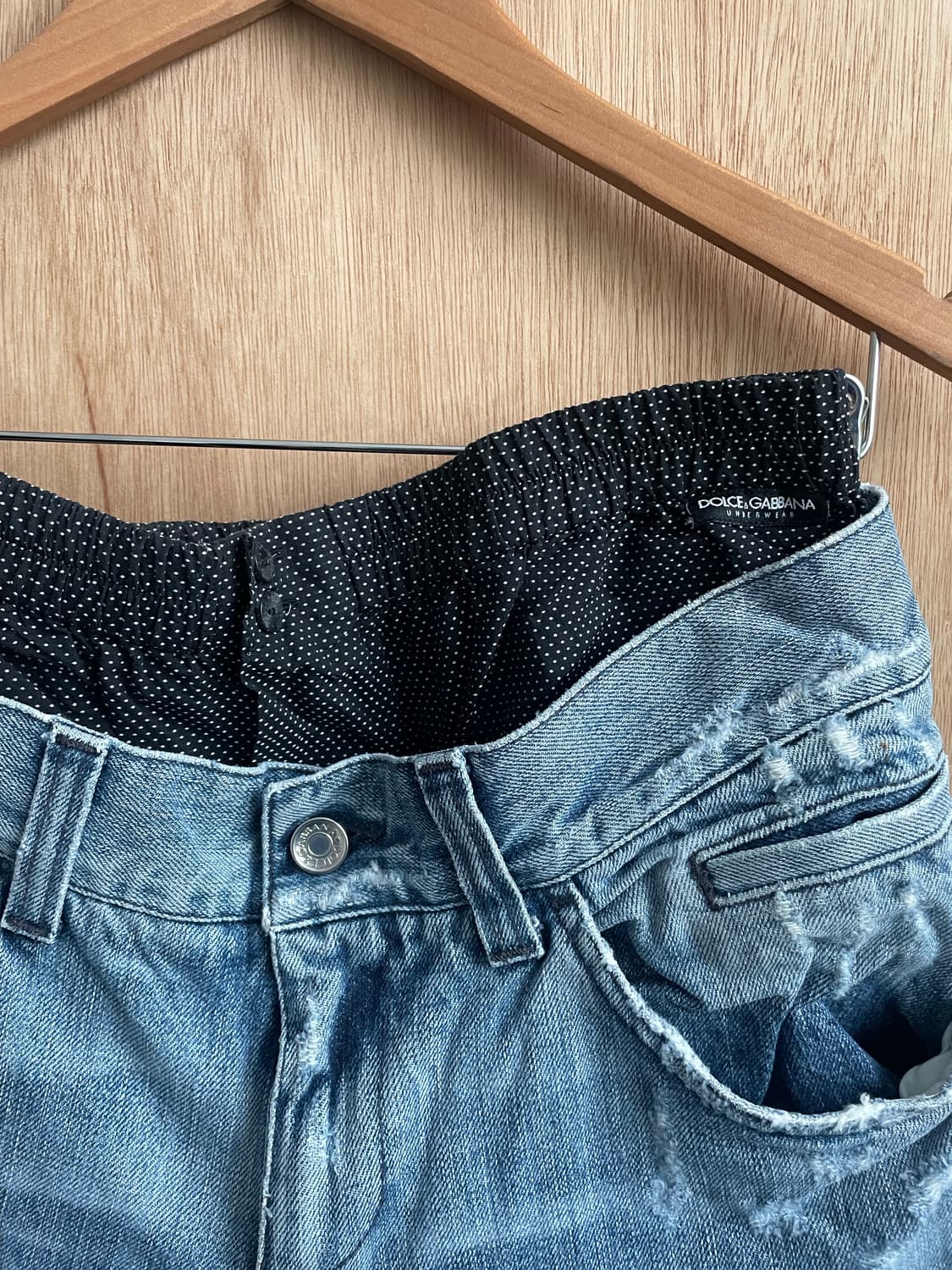 돌체앤가바나 트렁크 레이어드 데님 팬츠 상품이미지6